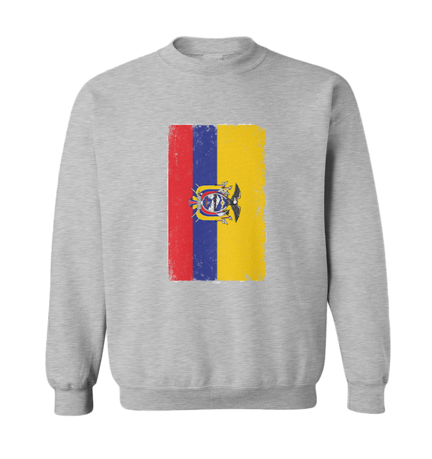 Distressed Ecuador Flag - Ecuadorian Country Pride Toddler Crewneck Sweater - Picture 4 of 8