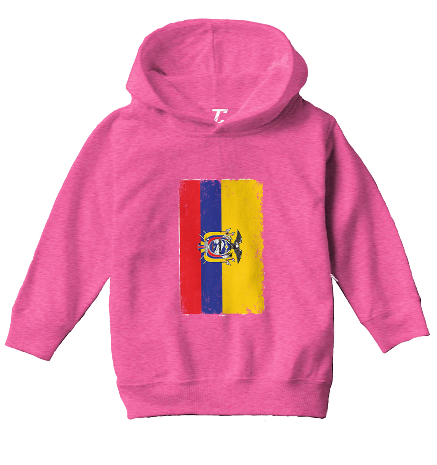 Distressed Ecuador Flag - Ecuadorian Country Pride Toddler/Youth Hoodie - Picture 4 of 12
