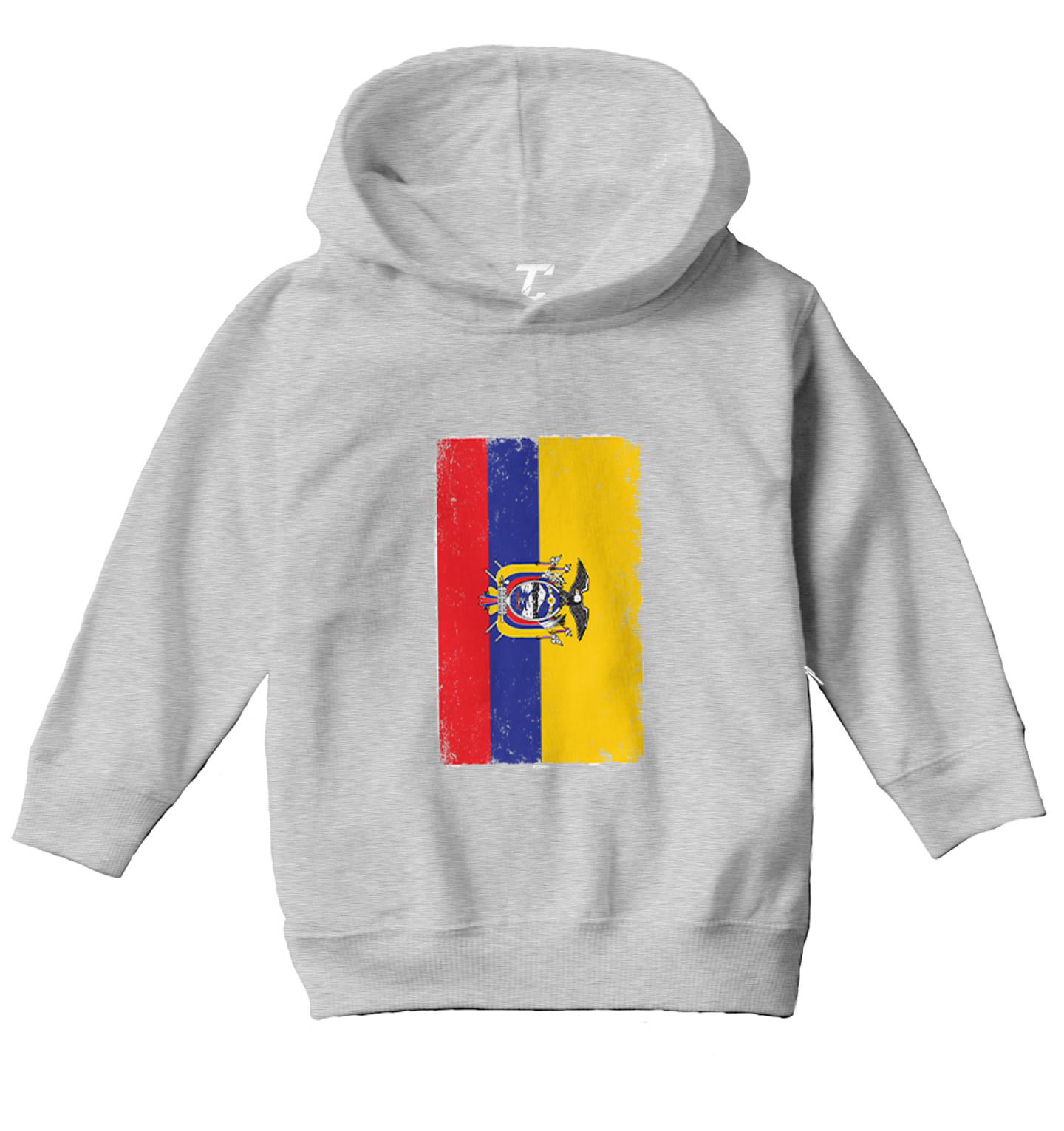 Distressed Ecuador Flag - Ecuadorian Country Pride Toddler/Youth Hoodie - Picture 6 of 12