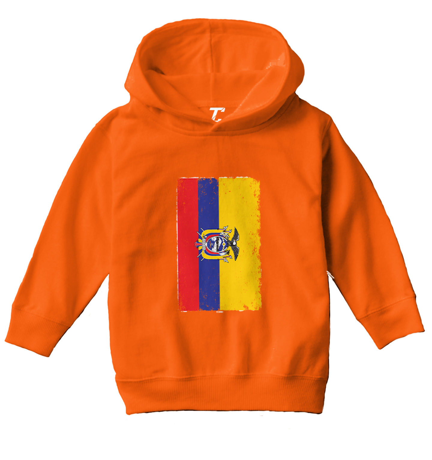 Distressed Ecuador Flag - Ecuadorian Country Pride Toddler/Youth Hoodie - Picture 8 of 12