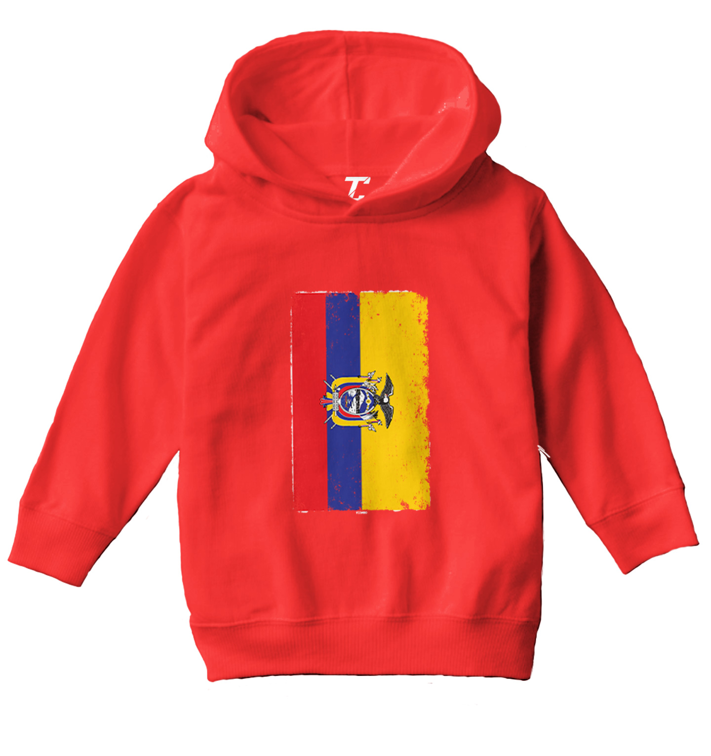 Distressed Ecuador Flag - Ecuadorian Country Pride Toddler/Youth Hoodie - Picture 10 of 12