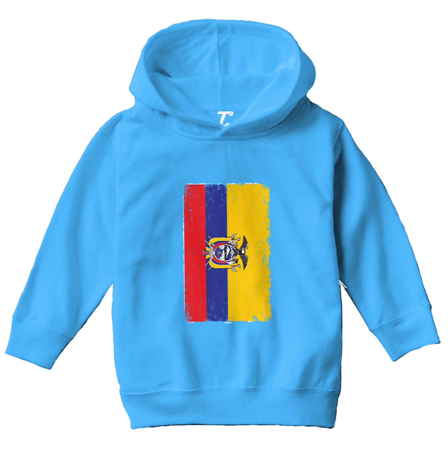 Distressed Ecuador Flag - Ecuadorian Country Pride Toddler/Youth Hoodie - Picture 12 of 12