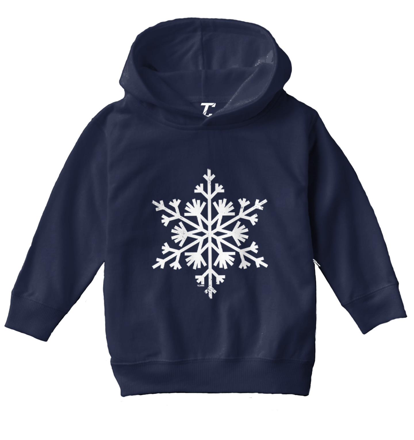 Snowflake - Winter Wonderland Snow Cold Holiday Snowman Toddler/Youth Hoodie - Picture 7 of 12