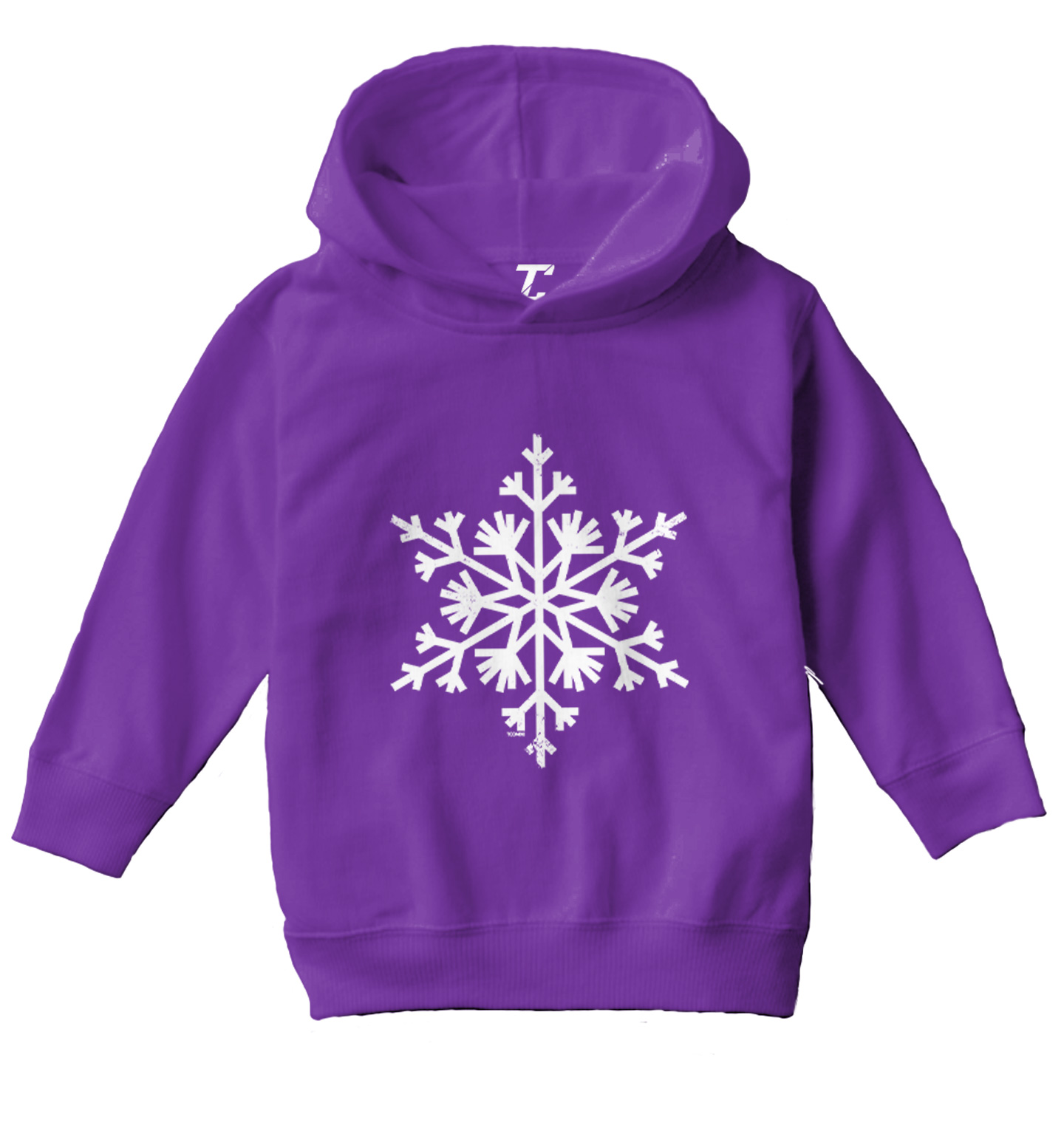 Snowflake - Winter Wonderland Snow Cold Holiday Snowman Toddler/Youth Hoodie - Picture 9 of 12