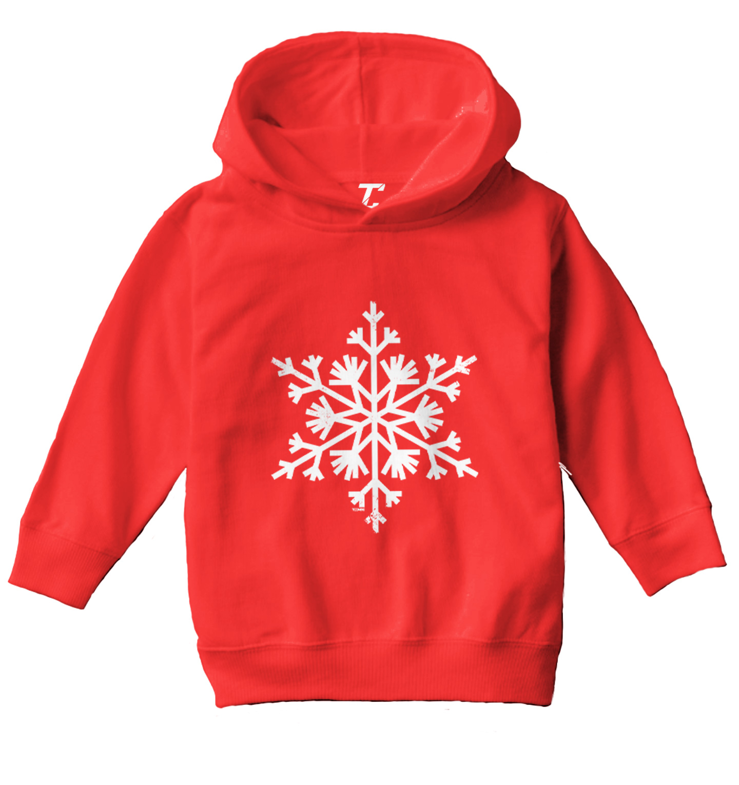 Snowflake - Winter Wonderland Snow Cold Holiday Snowman Toddler/Youth Hoodie - Picture 10 of 12