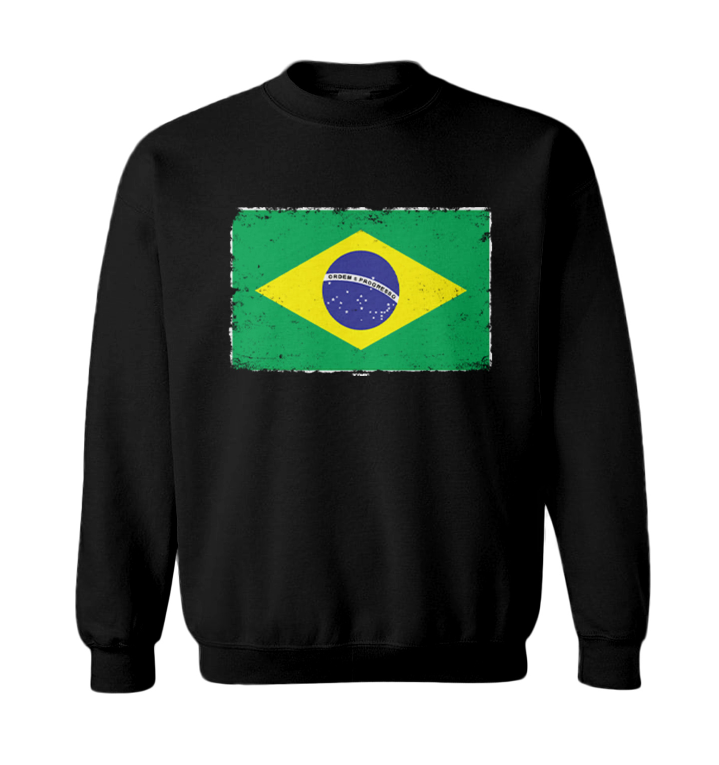 Distressed Brazil Flag - Brasil Country Pride Proud Toddler Crewneck Sweater - Picture 2 of 8