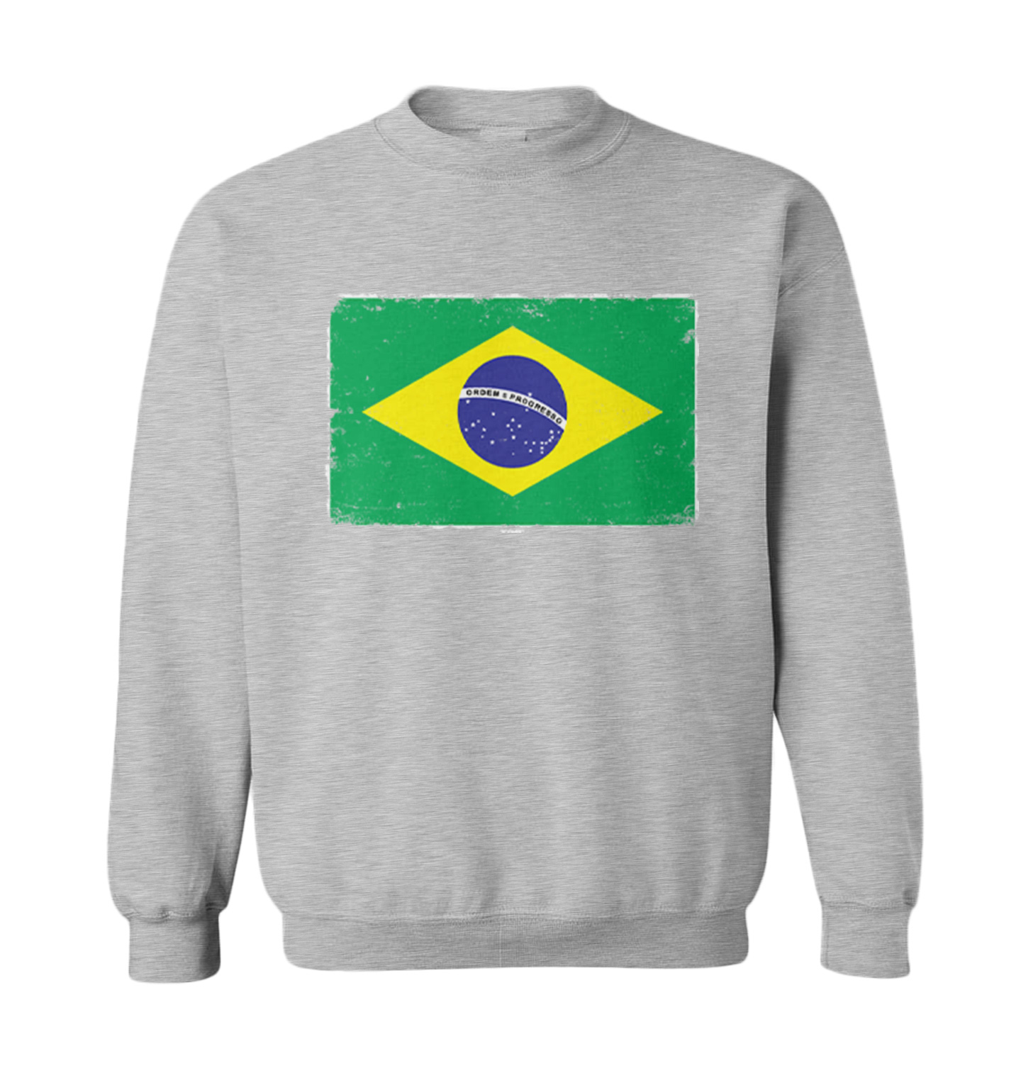 Distressed Brazil Flag - Brasil Country Pride Proud Toddler Crewneck Sweater - Picture 4 of 8