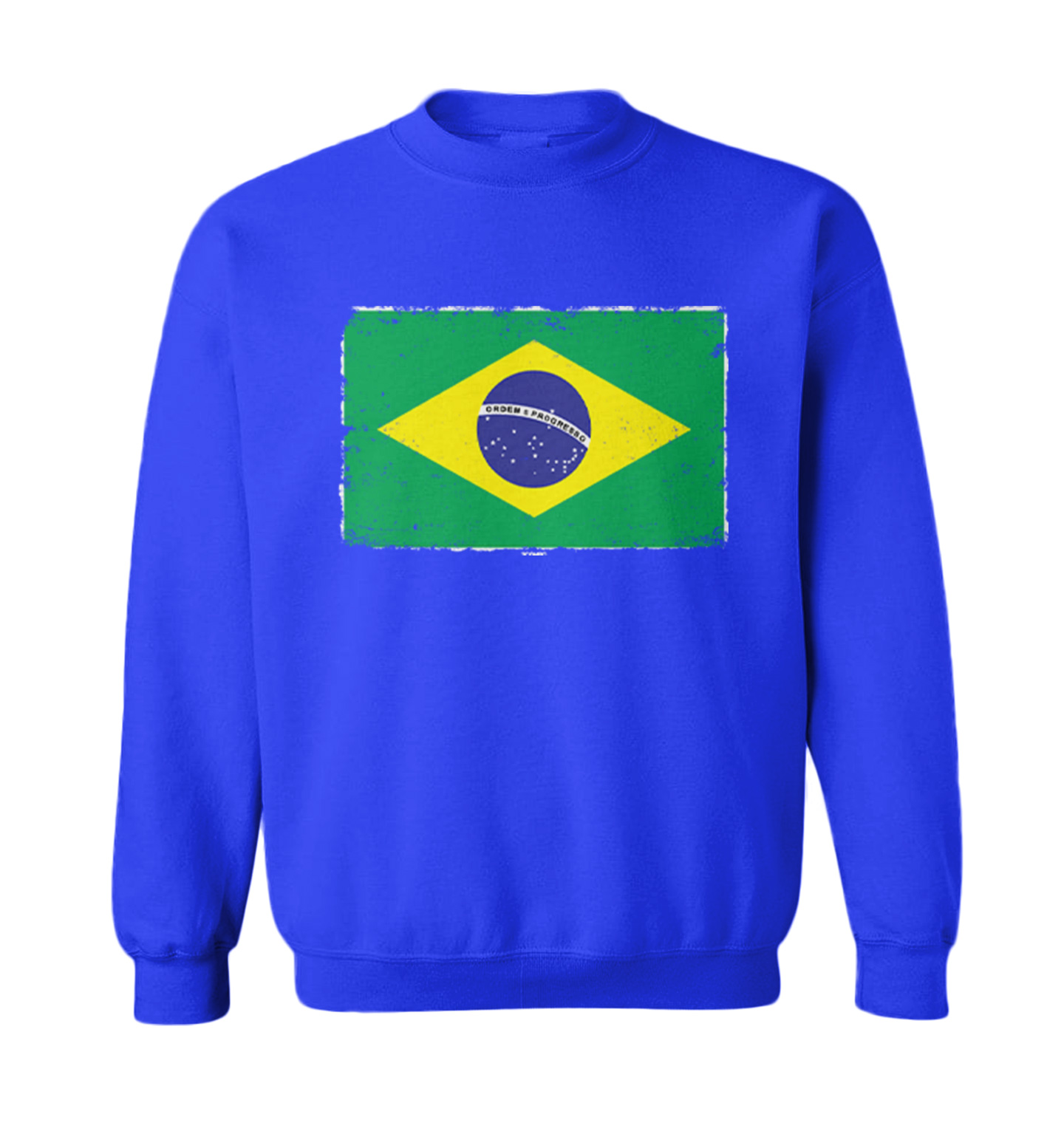 Distressed Brazil Flag - Brasil Country Pride Proud Toddler Crewneck Sweater - Picture 8 of 8