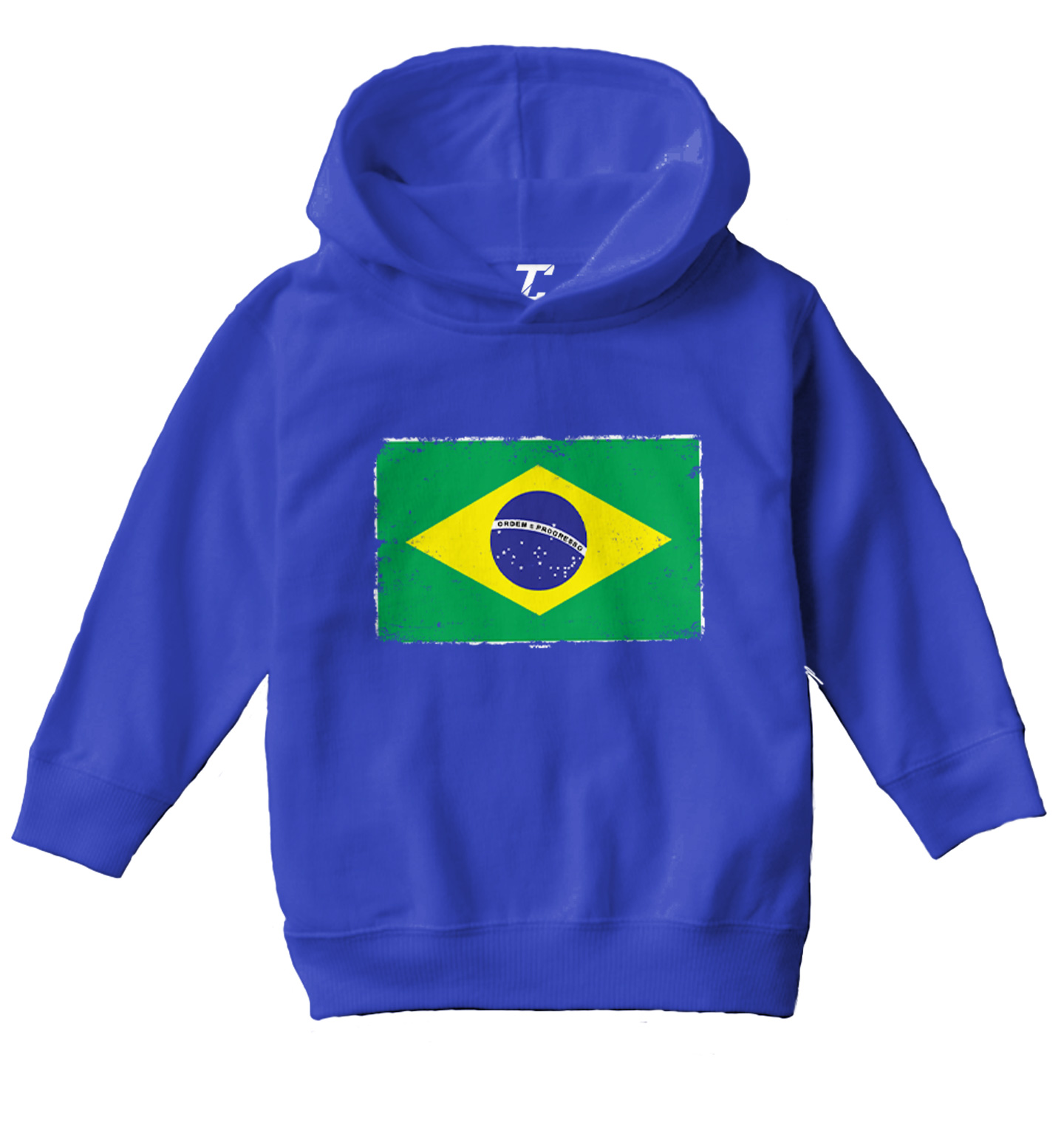 Distressed Brazil Flag - Brasil Country Pride Proud Toddler/Youth Hoodie - Picture 11 of 12