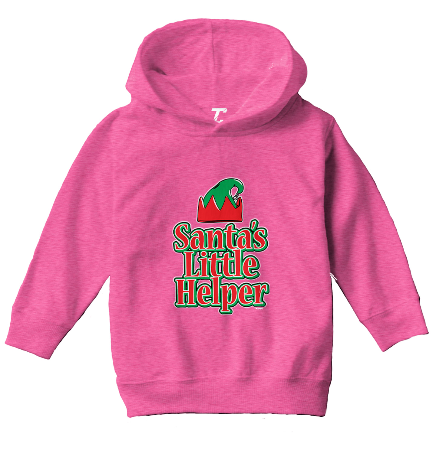 Santa's Little Helper - Christmas Elf Santa Holiday Toddler/Youth Hoodie - Picture 4 of 12