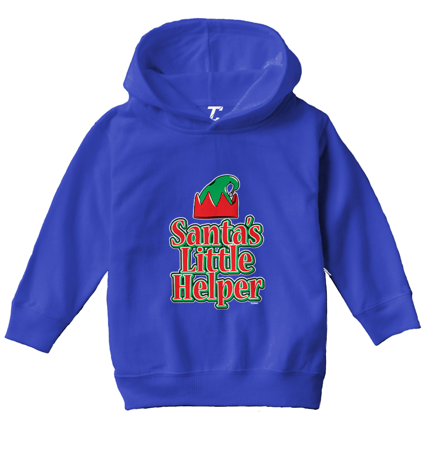 Santa's Little Helper - Christmas Elf Santa Holiday Toddler/Youth Hoodie - Picture 11 of 12