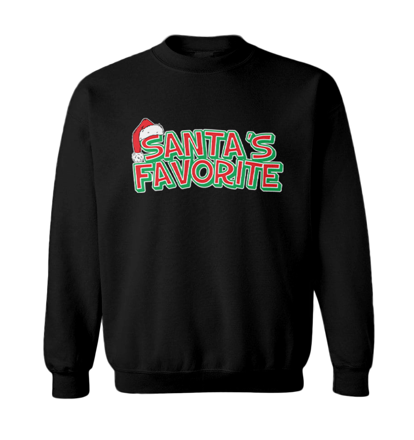 Santa's Favorite - Christmas Elf Santa Holiday Toddler Crewneck Sweater - Picture 2 of 8