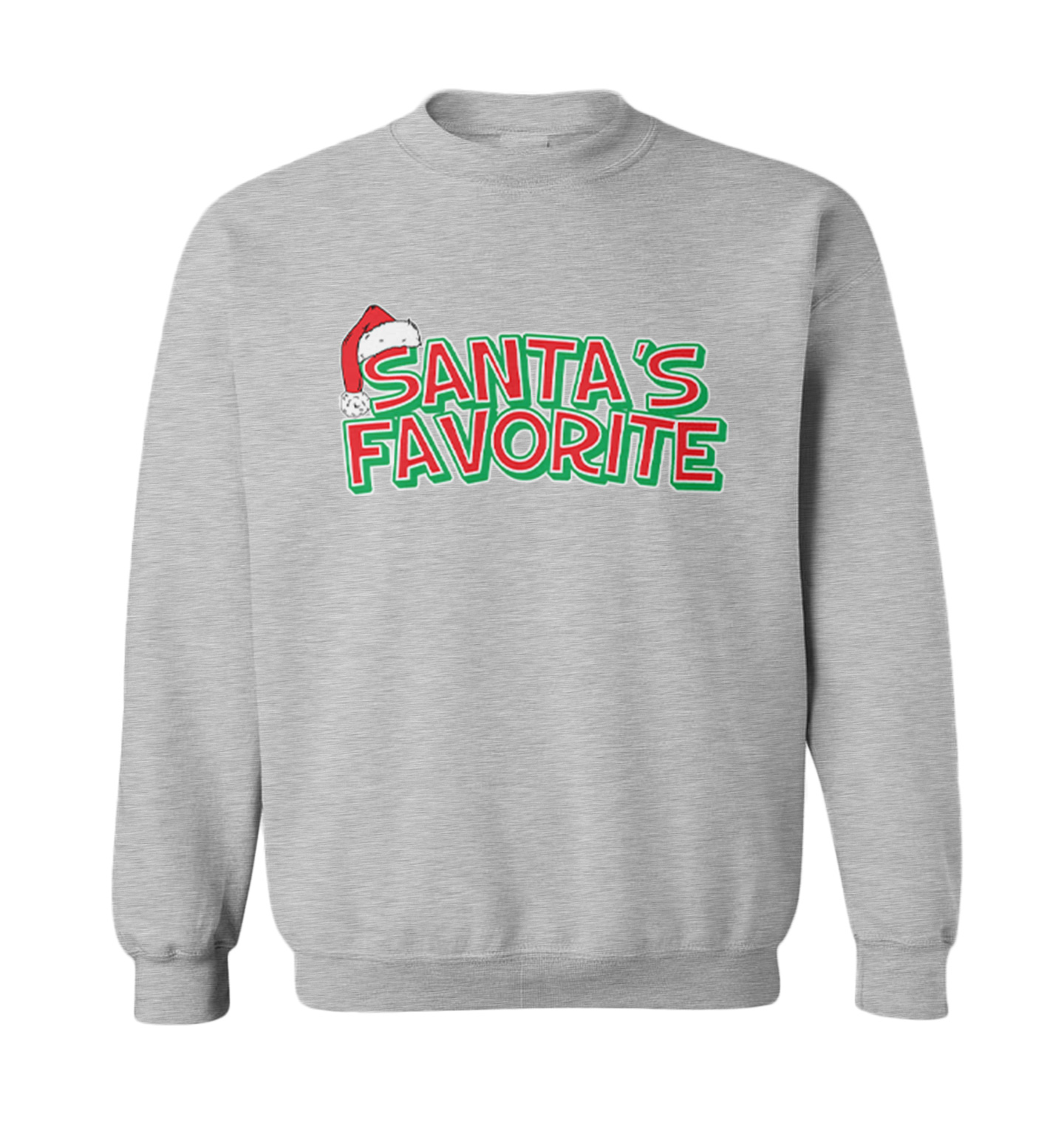 Santa's Favorite - Christmas Elf Santa Holiday Toddler Crewneck Sweater - Picture 4 of 8