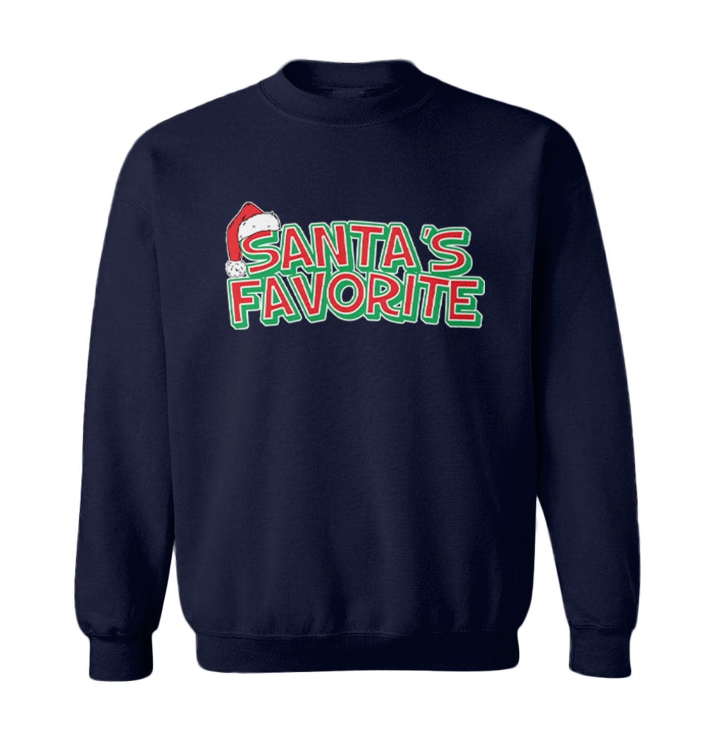Santa's Favorite - Christmas Elf Santa Holiday Toddler Crewneck Sweater - Picture 5 of 8