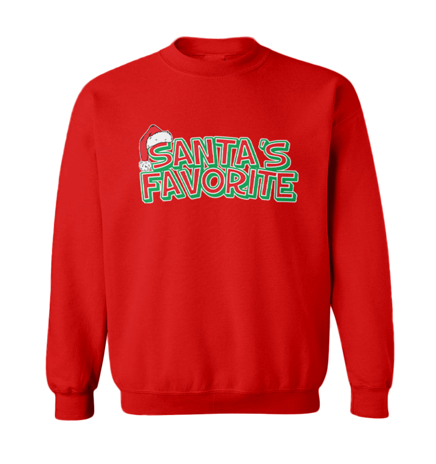 Santa's Favorite - Christmas Elf Santa Holiday Toddler Crewneck Sweater - Picture 7 of 8
