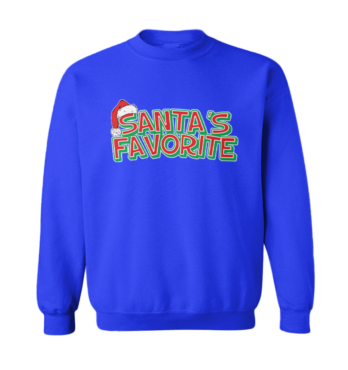 Santa's Favorite - Christmas Elf Santa Holiday Toddler Crewneck Sweater - Picture 8 of 8