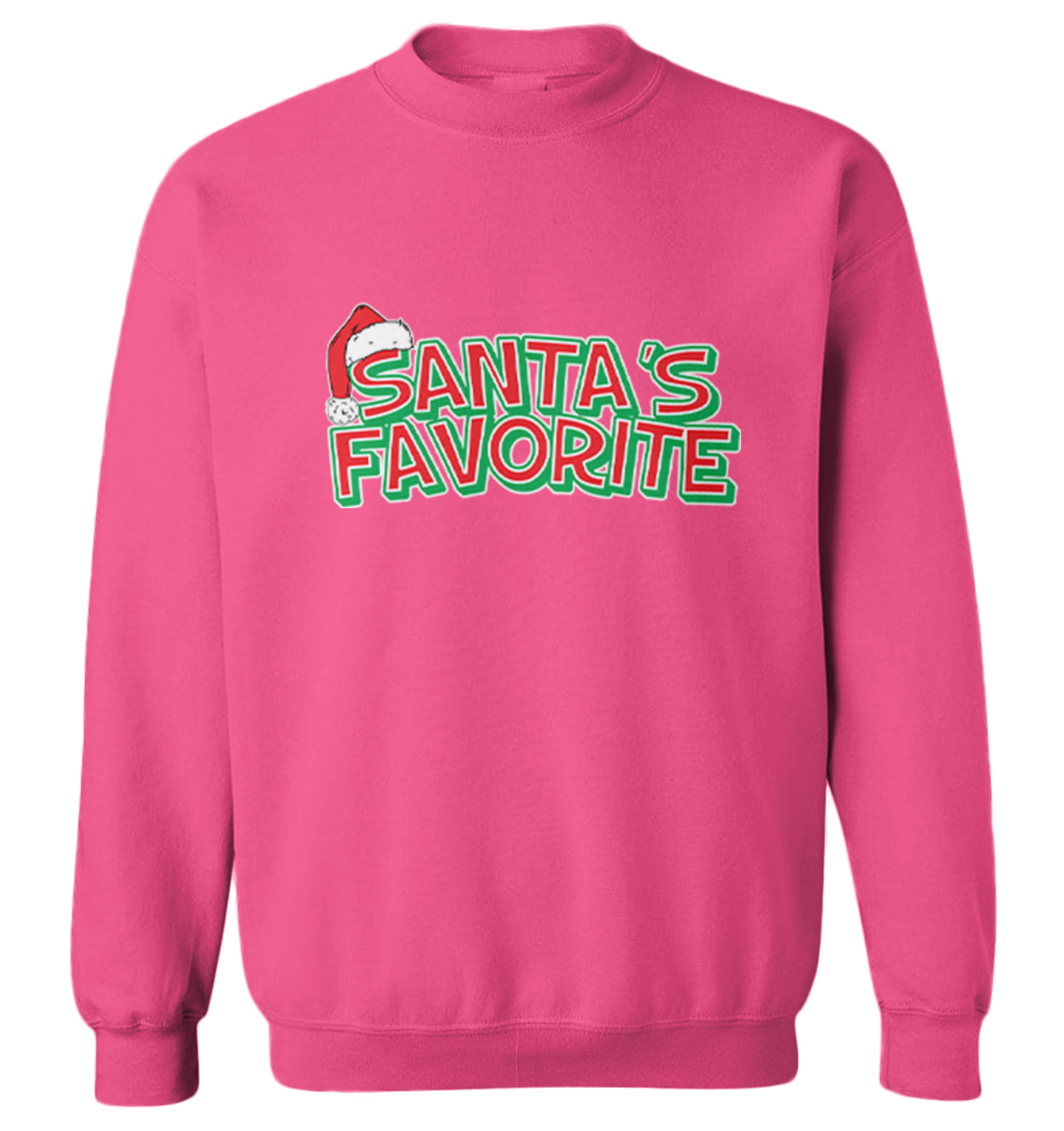 Santa's Favorite - Christmas Elf Santa Holiday Toddler Crewneck Sweater - Picture 6 of 8
