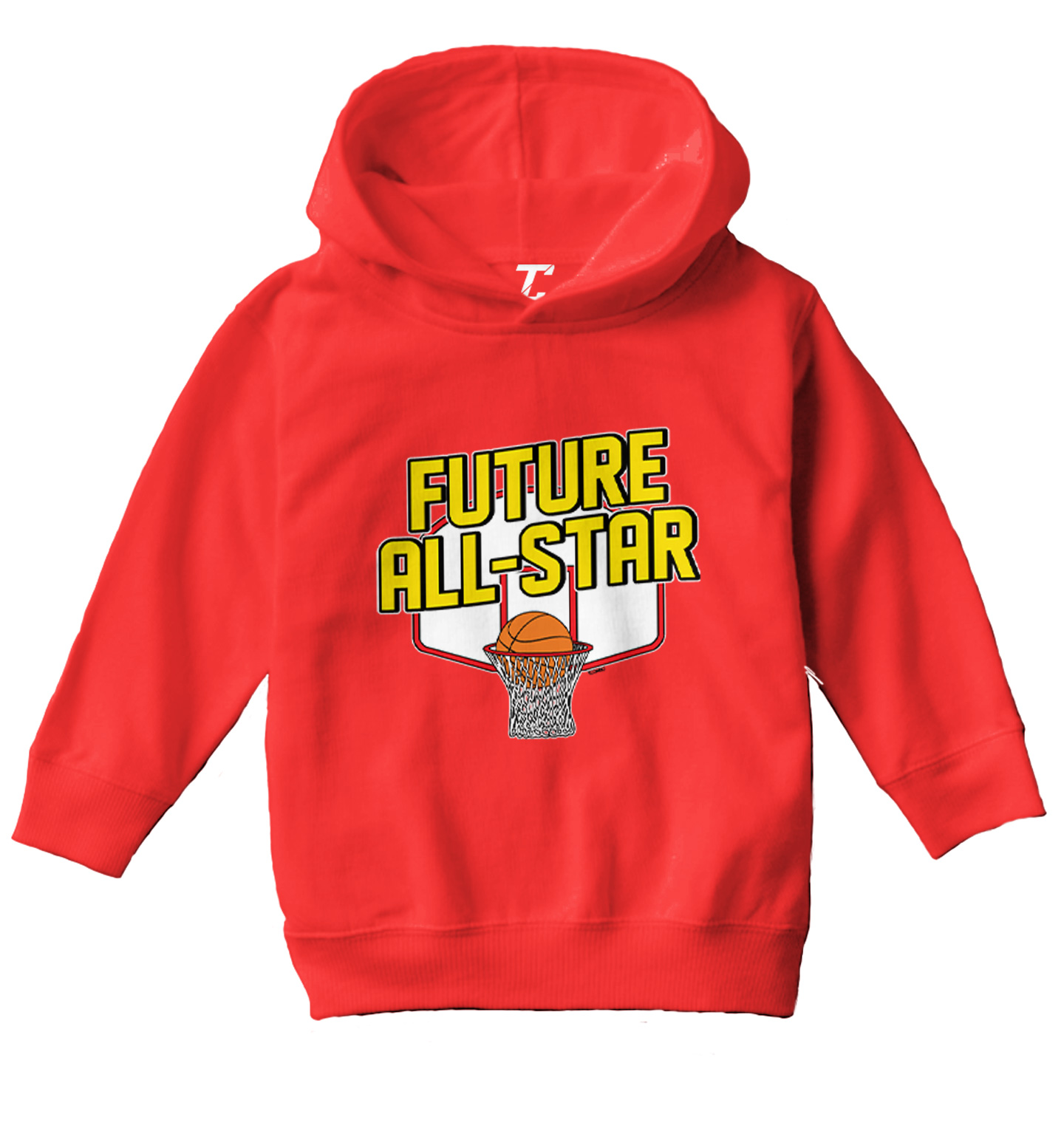 Future All Star - Basketball Player Hoops Court Sports Toddler/Youth Hoodie - Picture 10 of 12