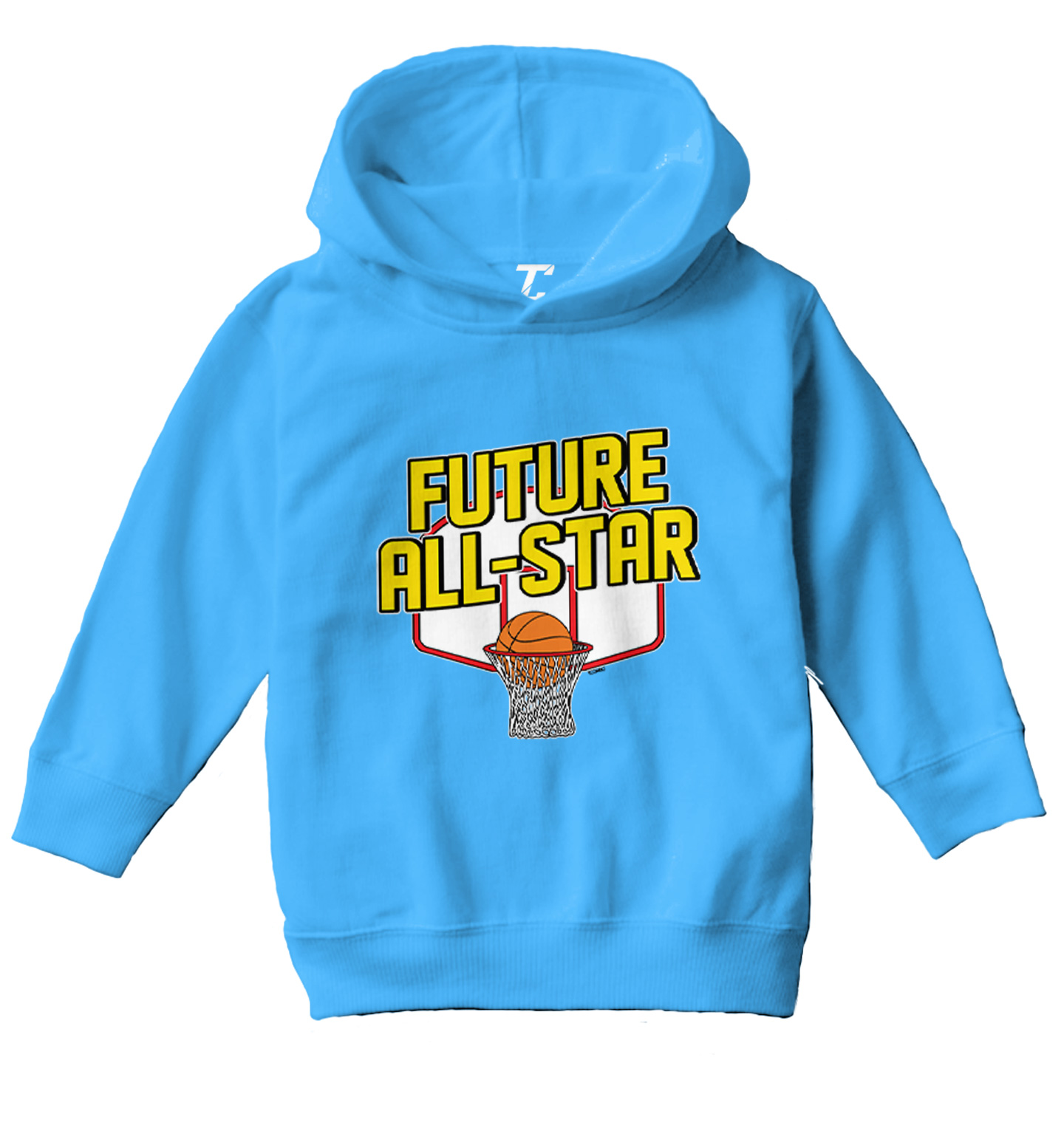 Future All Star - Basketball Player Hoops Court Sports Toddler/Youth Hoodie - Picture 12 of 12