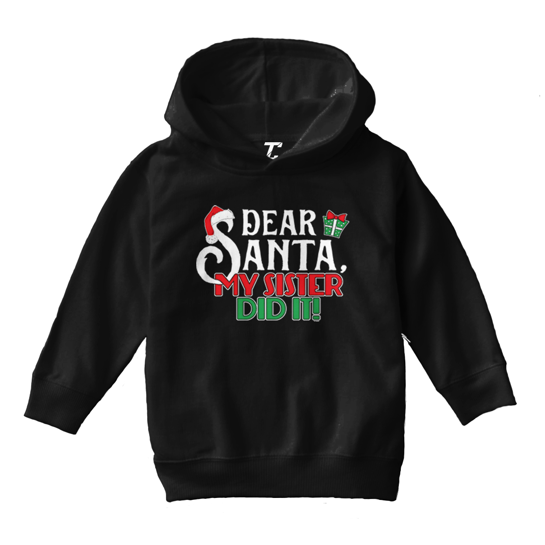 Dear Santa, My Sister Did It! - Christmas Letter To Toddler/Youth Hoodie - Picture 2 of 12