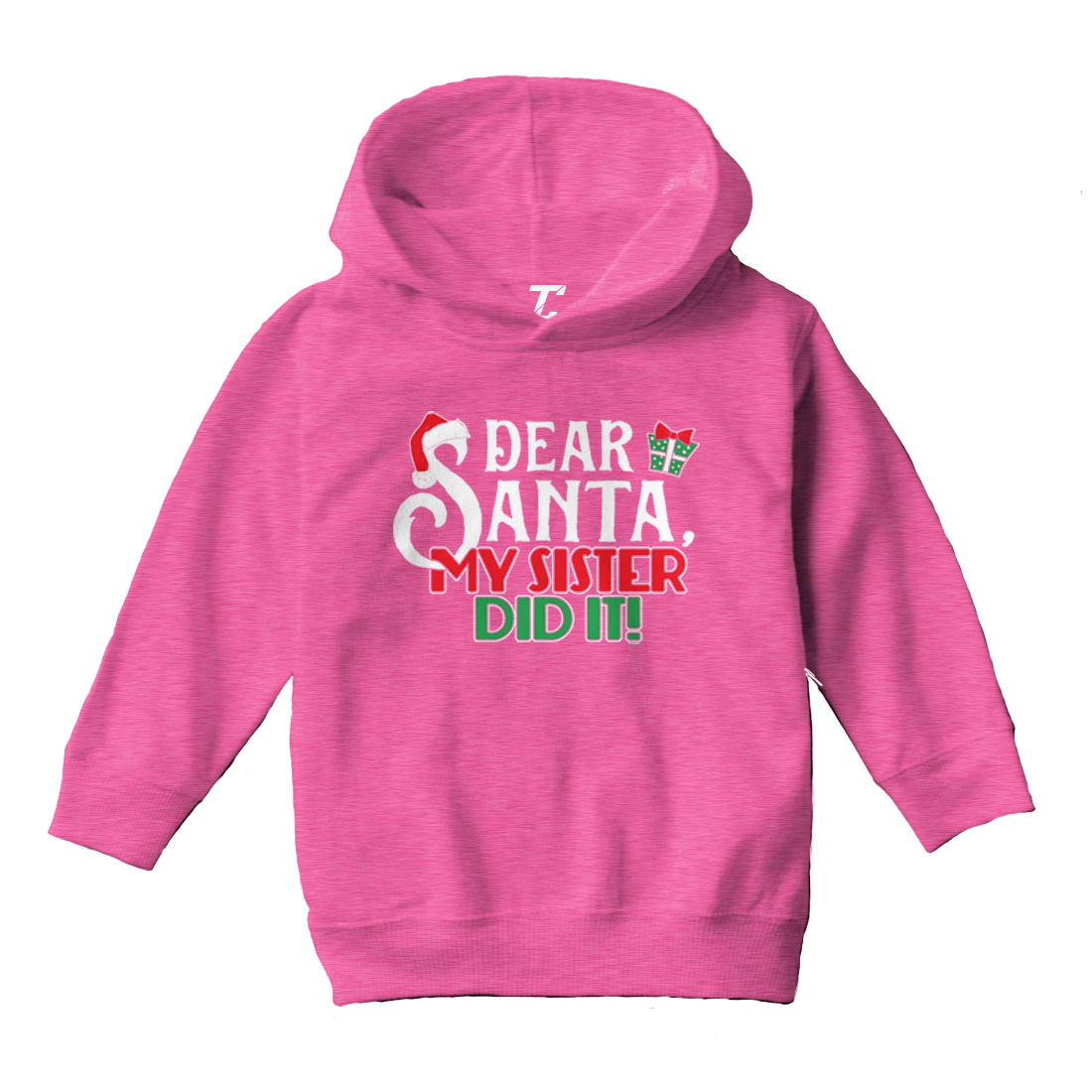 Dear Santa, My Sister Did It! - Christmas Letter To Toddler/Youth Hoodie - Picture 4 of 12