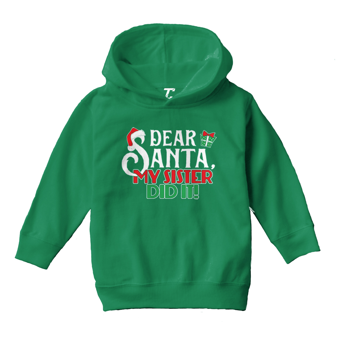 Dear Santa, My Sister Did It! - Christmas Letter To Toddler/Youth Hoodie - Picture 5 of 12