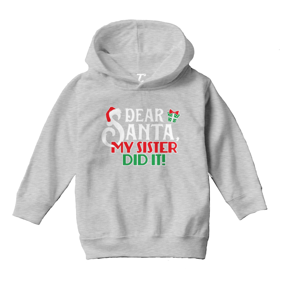 Dear Santa, My Sister Did It! - Christmas Letter To Toddler/Youth Hoodie - Picture 6 of 12