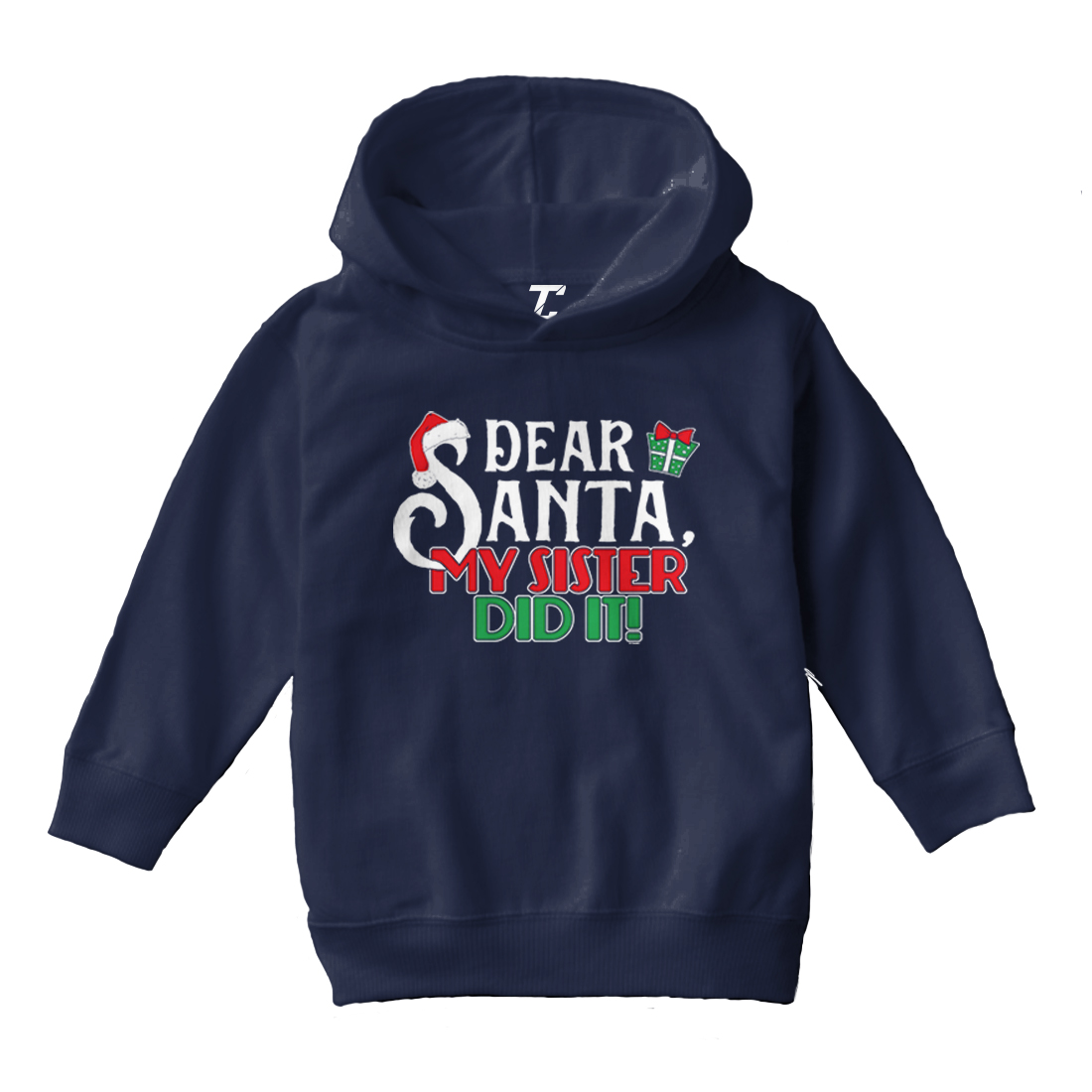 Dear Santa, My Sister Did It! - Christmas Letter To Toddler/Youth Hoodie - Picture 7 of 12