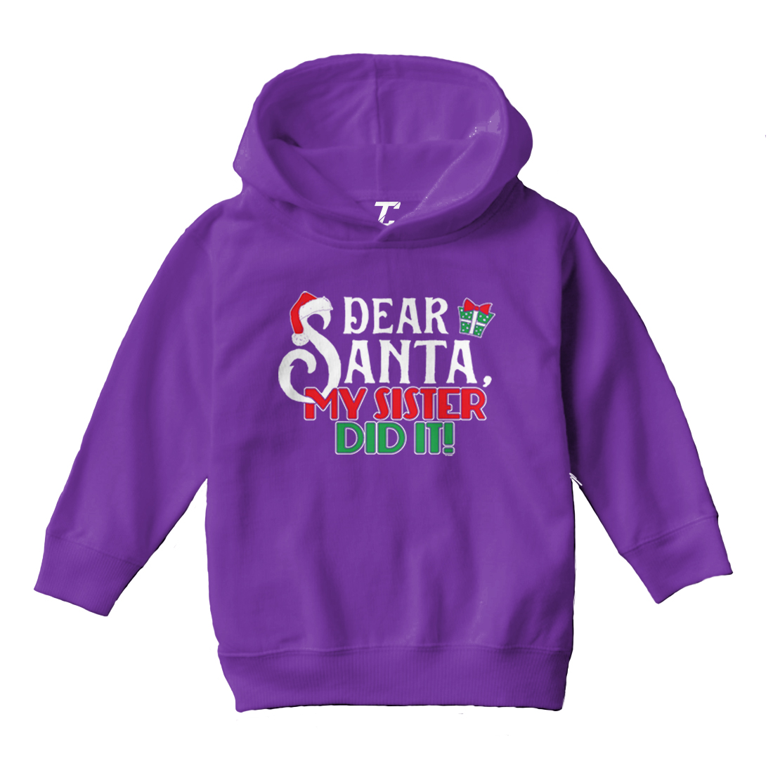 Dear Santa, My Sister Did It! - Christmas Letter To Toddler/Youth Hoodie - Picture 9 of 12