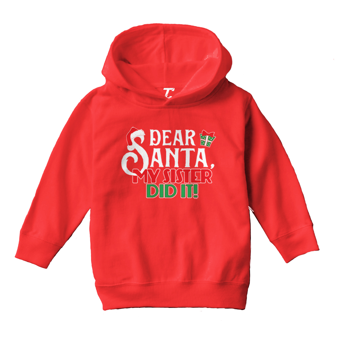 Dear Santa, My Sister Did It! - Christmas Letter To Toddler/Youth Hoodie - Picture 10 of 12