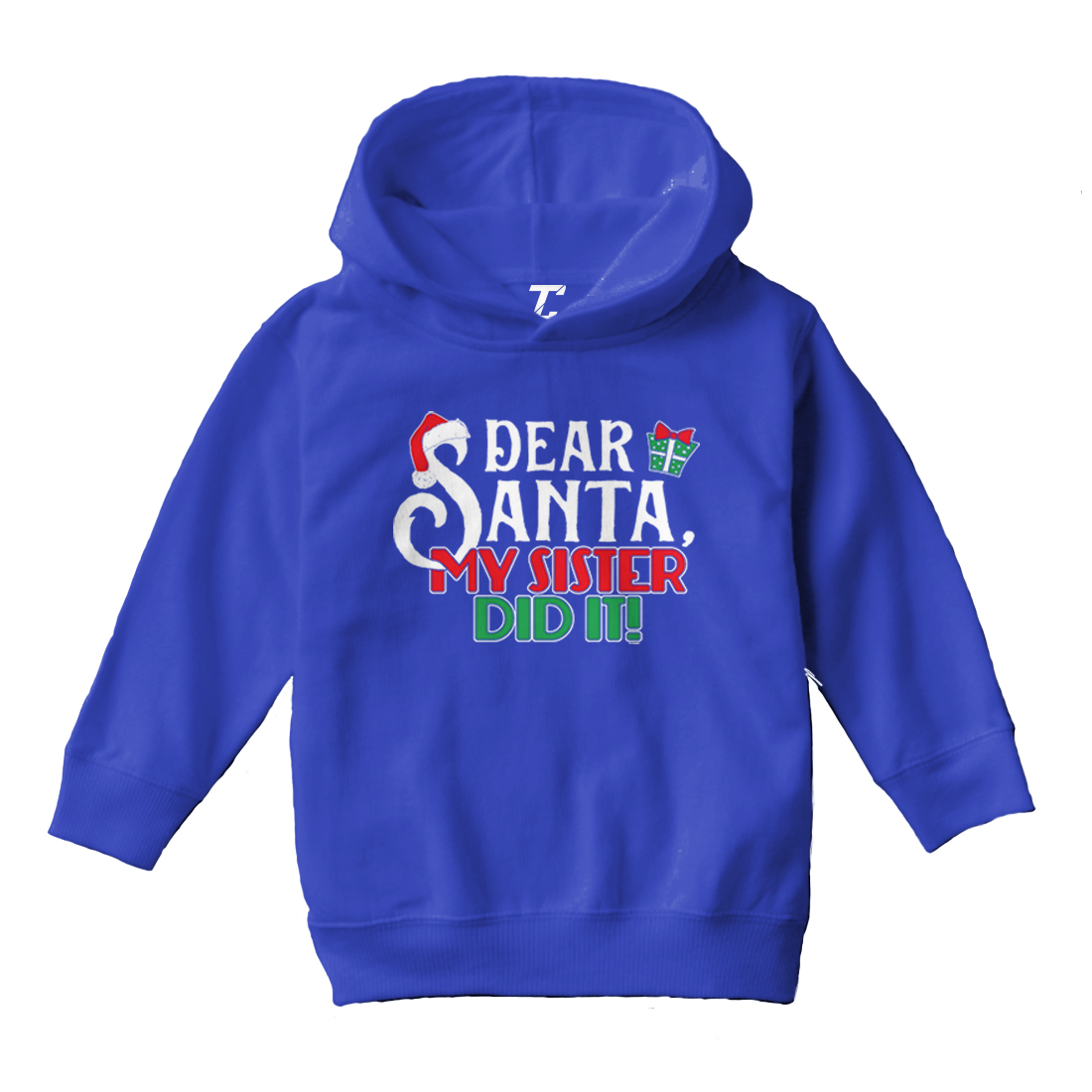 Dear Santa, My Sister Did It! - Christmas Letter To Toddler/Youth Hoodie - Picture 11 of 12