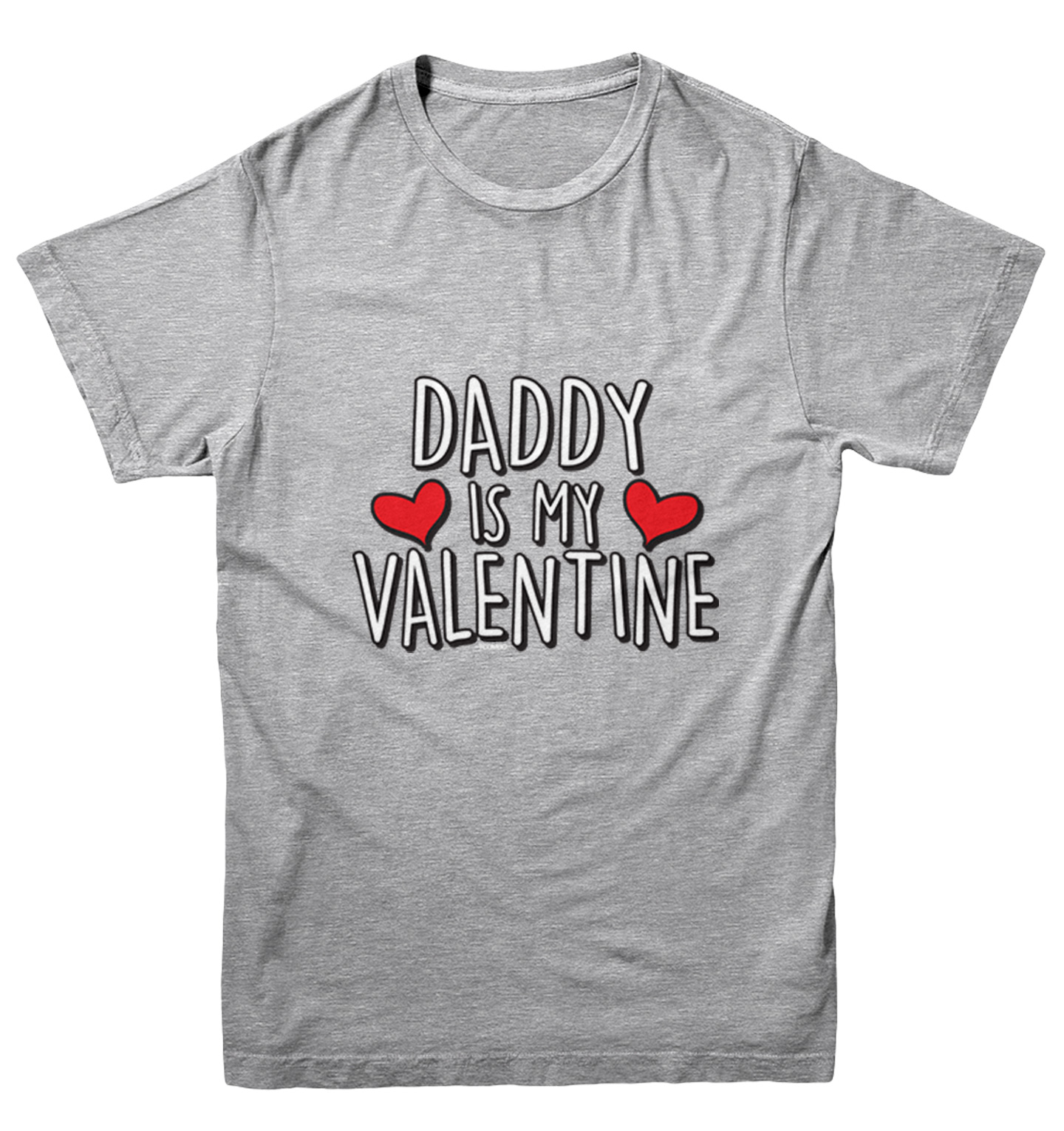 Daddy Is My Valentine - Cute Cupid Son Daughter Youth T-Shirt - Picture 6 of 20