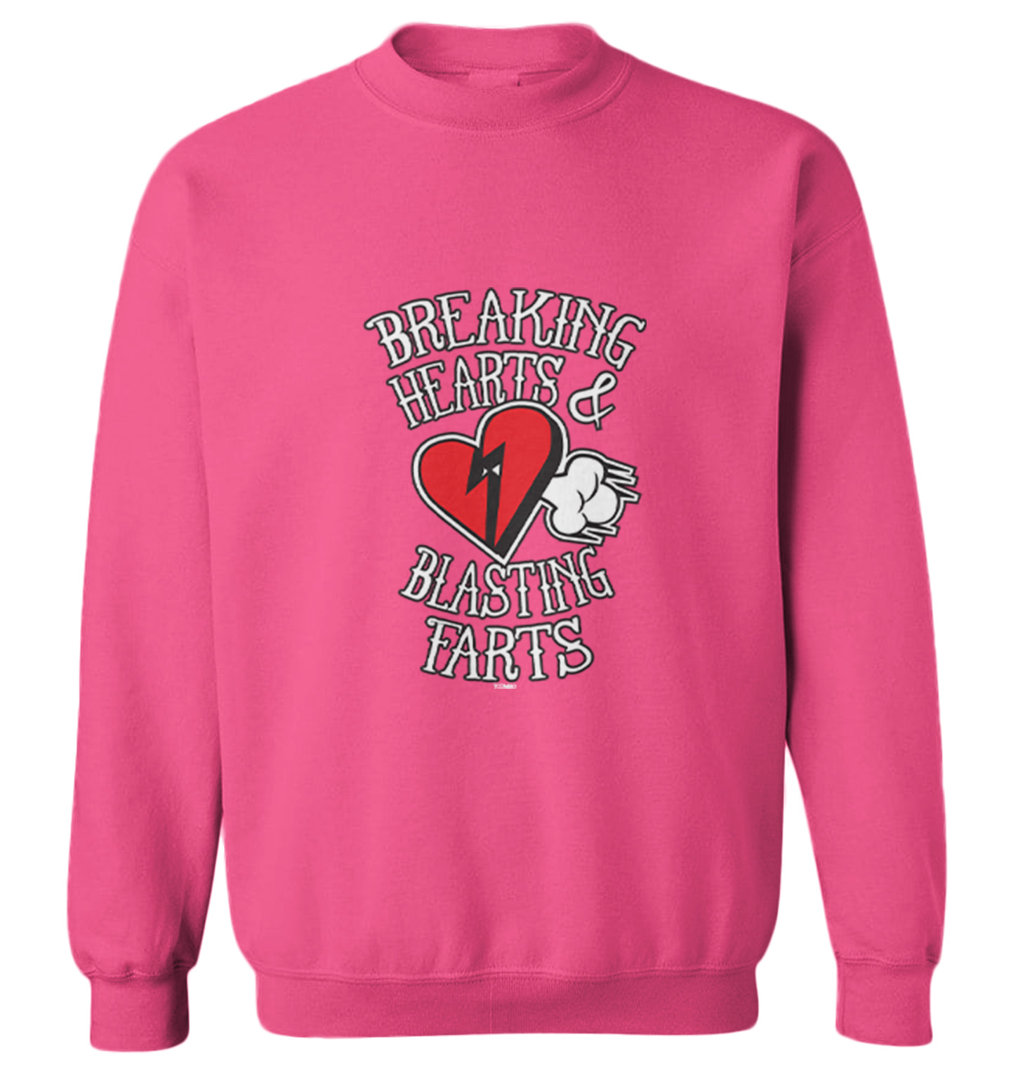 Breaking Hearts & Blasting Farts - Valentine Funny Gas Toddler Crewneck Sweater - Picture 6 of 8