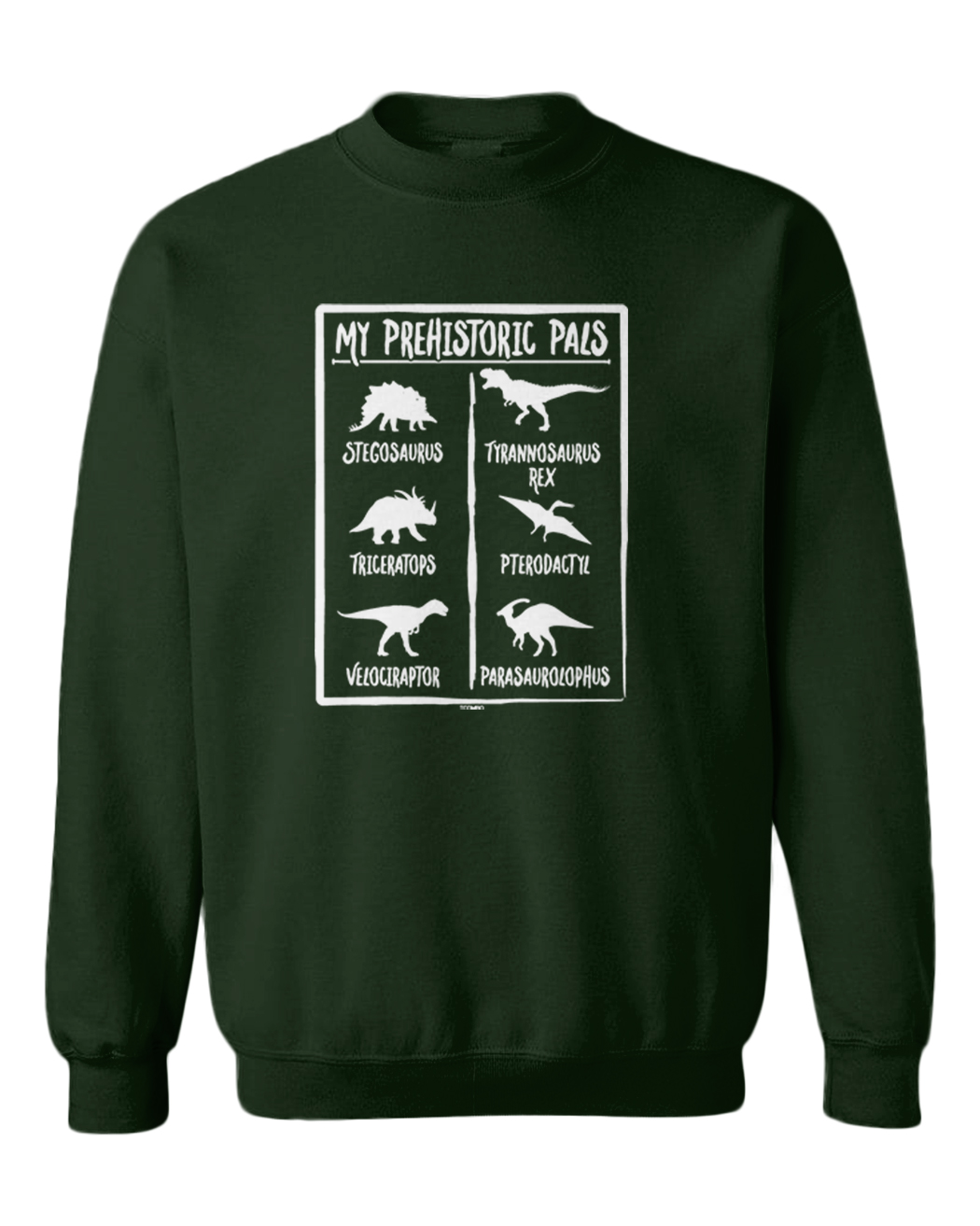 Prehistoric Pals - Types Of Dinosaurs Cool T-Rex Toddler Crewneck Sweater - Picture 3 of 8