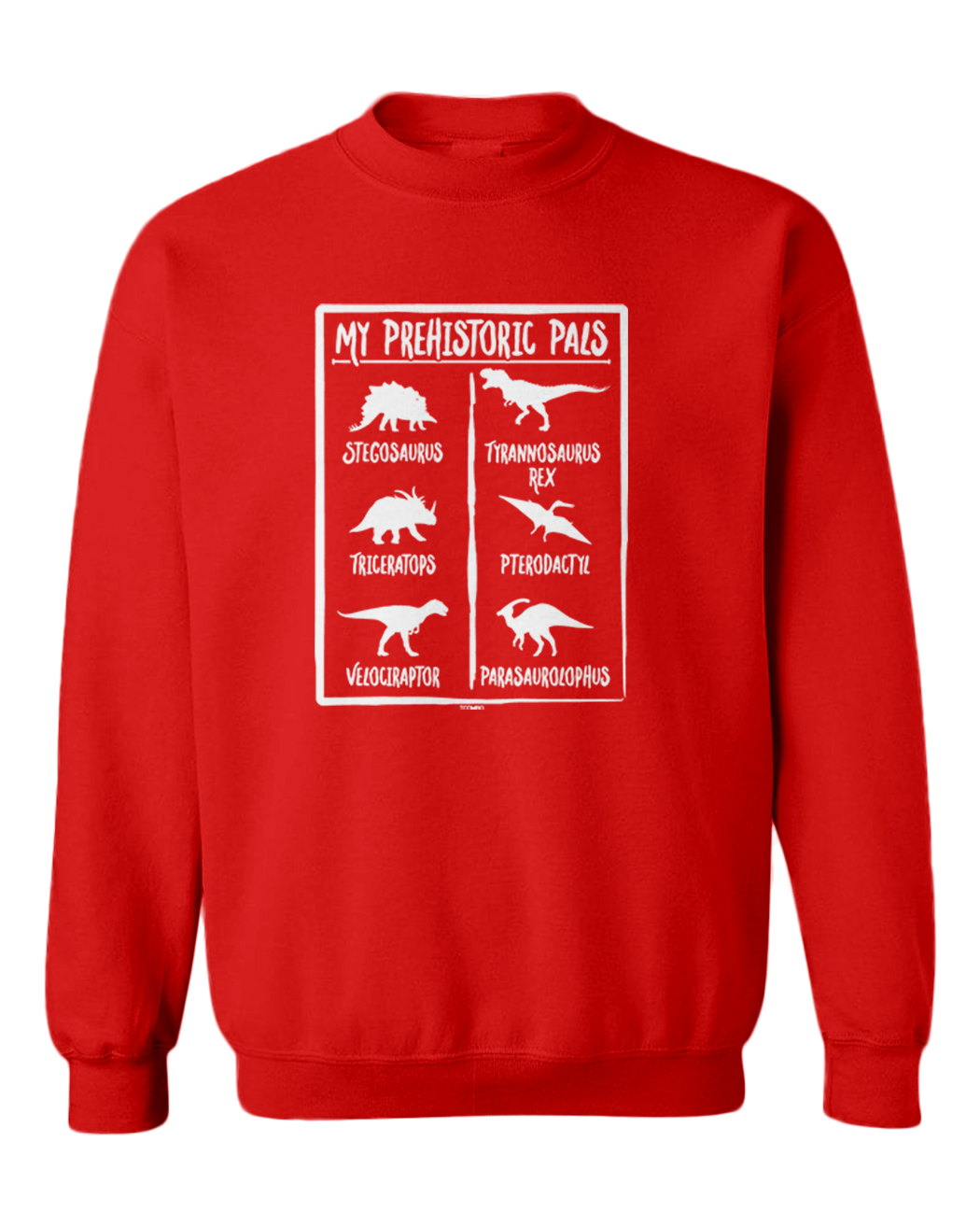 Prehistoric Pals - Types Of Dinosaurs Cool T-Rex Toddler Crewneck Sweater - Picture 7 of 8