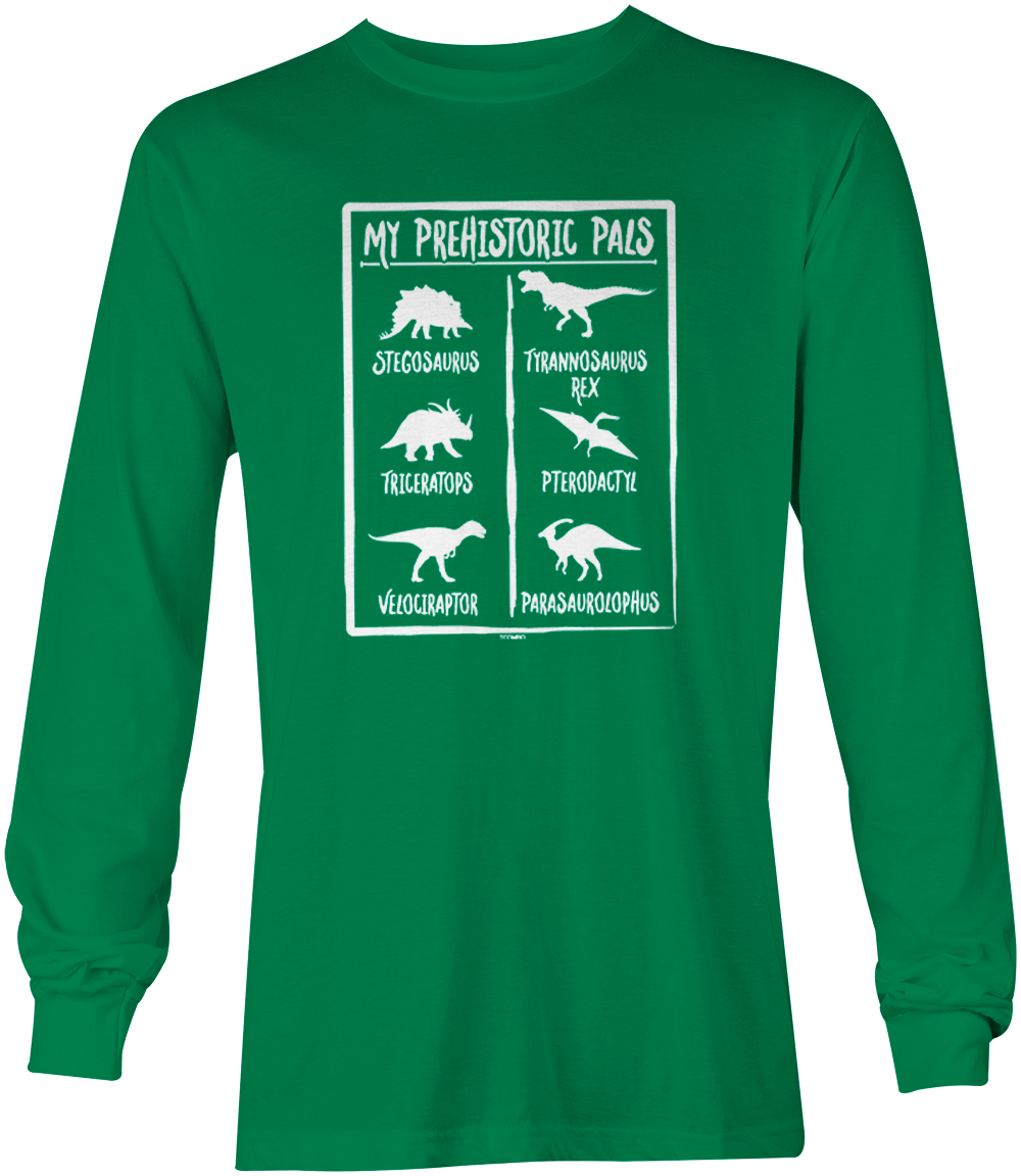 Prehistoric Pals - Types Of Dinosaurs Cool T-Rex Youth T-Shirt - Picture 15 of 20