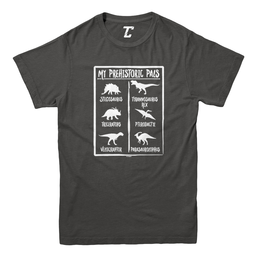 Prehistoric Pals - Types Of Dinosaurs Cool T-Rex Youth T-Shirt - Picture 3 of 20
