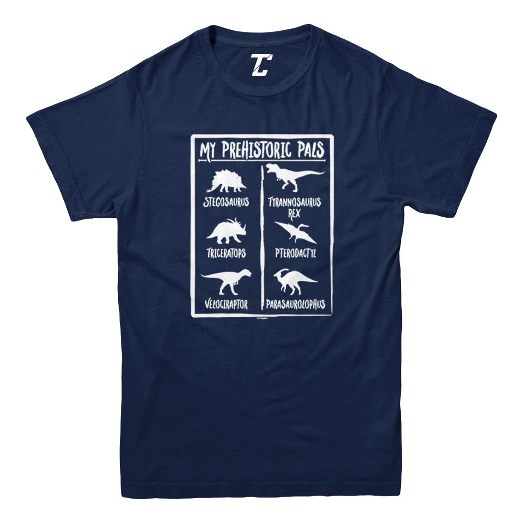 Prehistoric Pals - Types Of Dinosaurs Cool T-Rex Youth T-Shirt - Picture 7 of 20