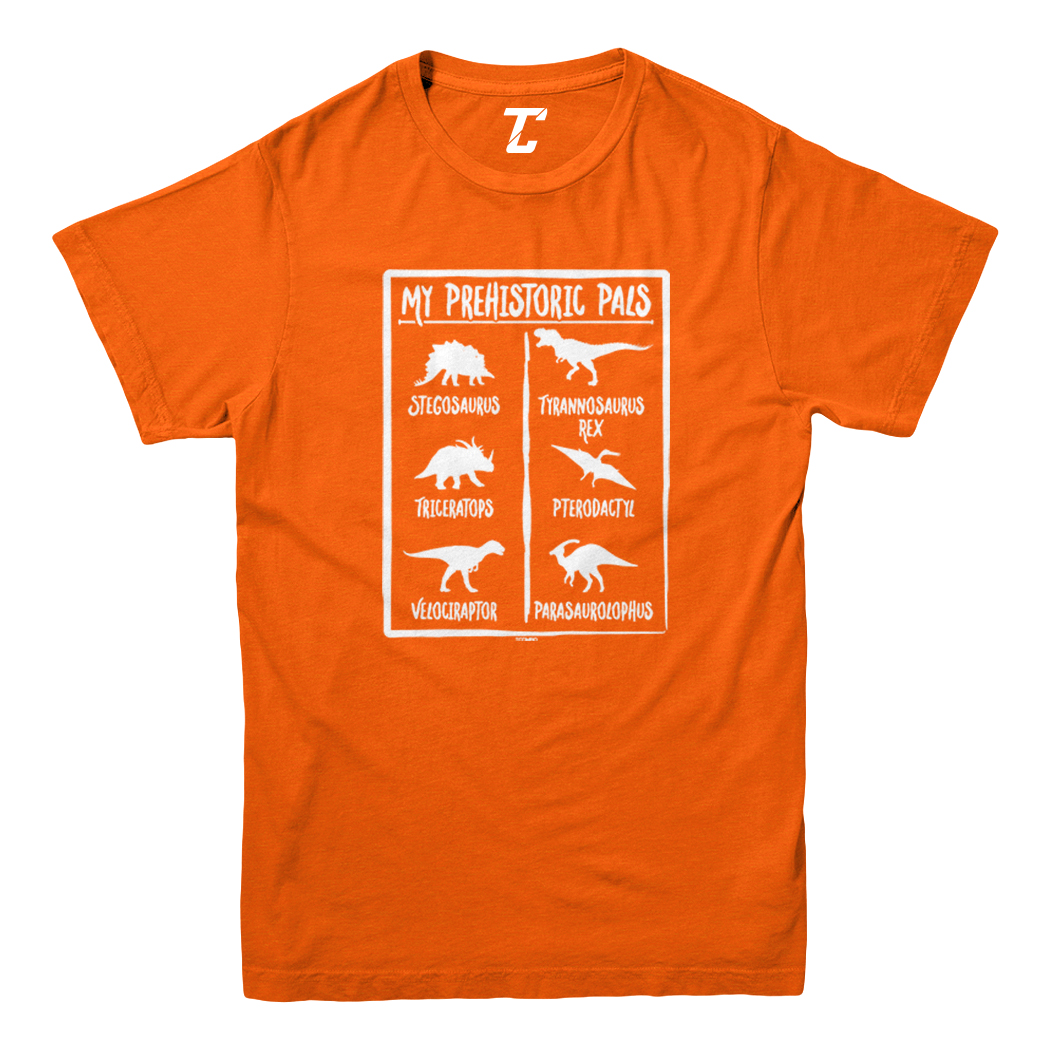 Prehistoric Pals - Types Of Dinosaurs Cool T-Rex Youth T-Shirt - Picture 8 of 20