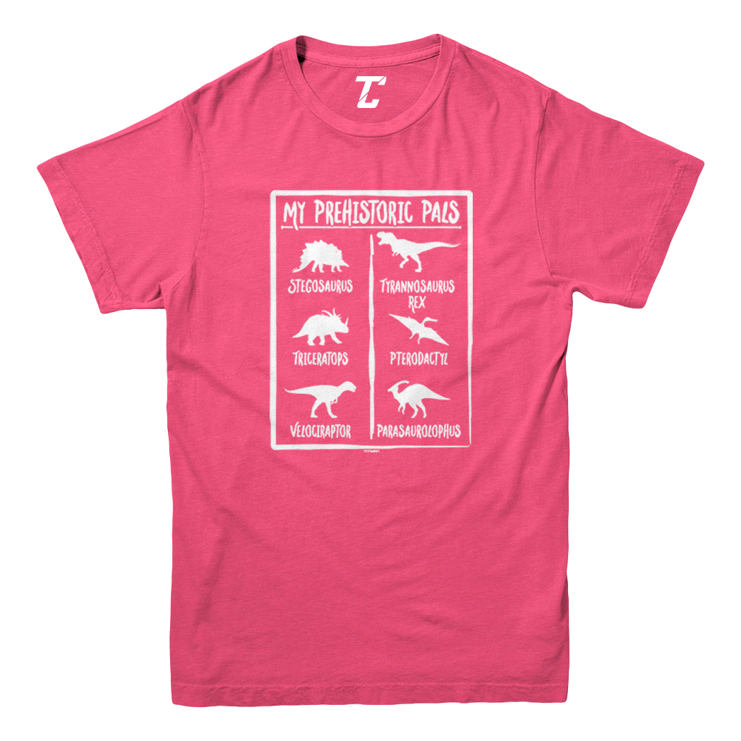Prehistoric Pals - Types Of Dinosaurs Cool T-Rex Youth T-Shirt - Picture 9 of 20