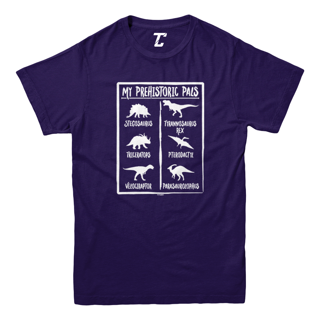 Prehistoric Pals - Types Of Dinosaurs Cool T-Rex Youth T-Shirt - Picture 10 of 20