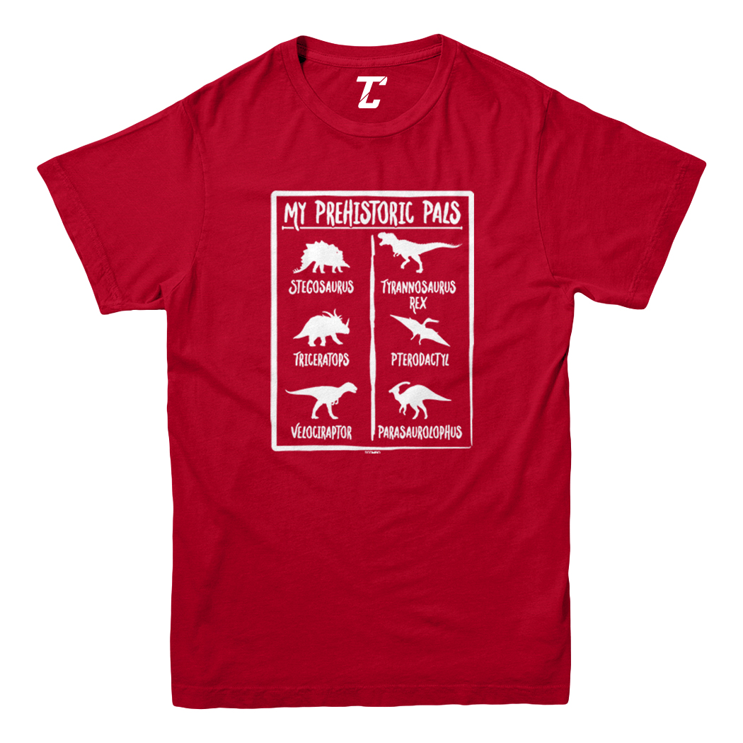 Prehistoric Pals - Types Of Dinosaurs Cool T-Rex Youth T-Shirt - Picture 11 of 20
