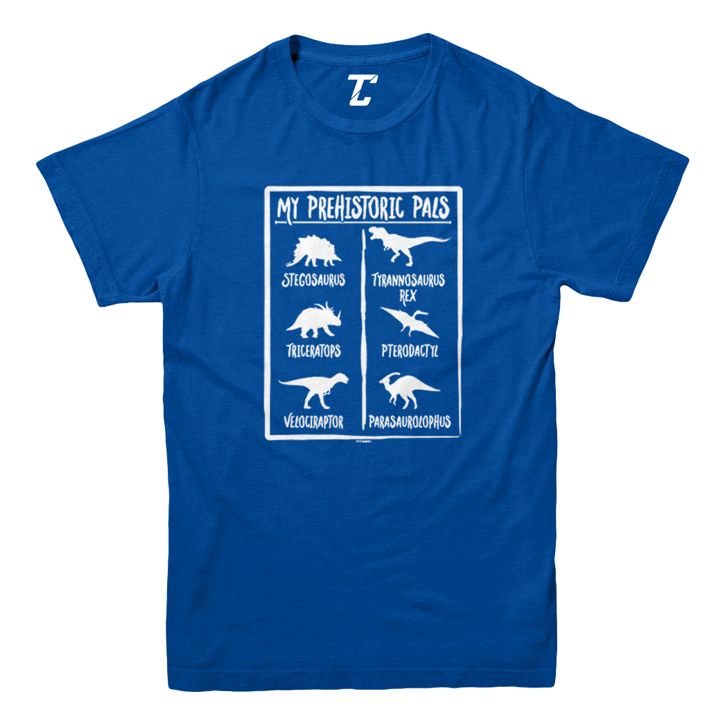 Prehistoric Pals - Types Of Dinosaurs Cool T-Rex Youth T-Shirt - Picture 12 of 20