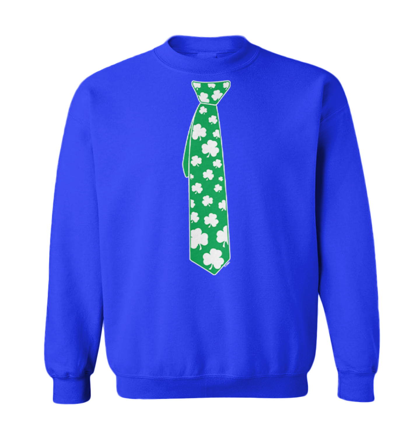 Shamrock Tie - St. Patrick's Day Irish Ireland Lucky Toddler Crewneck Sweater - Picture 8 of 8