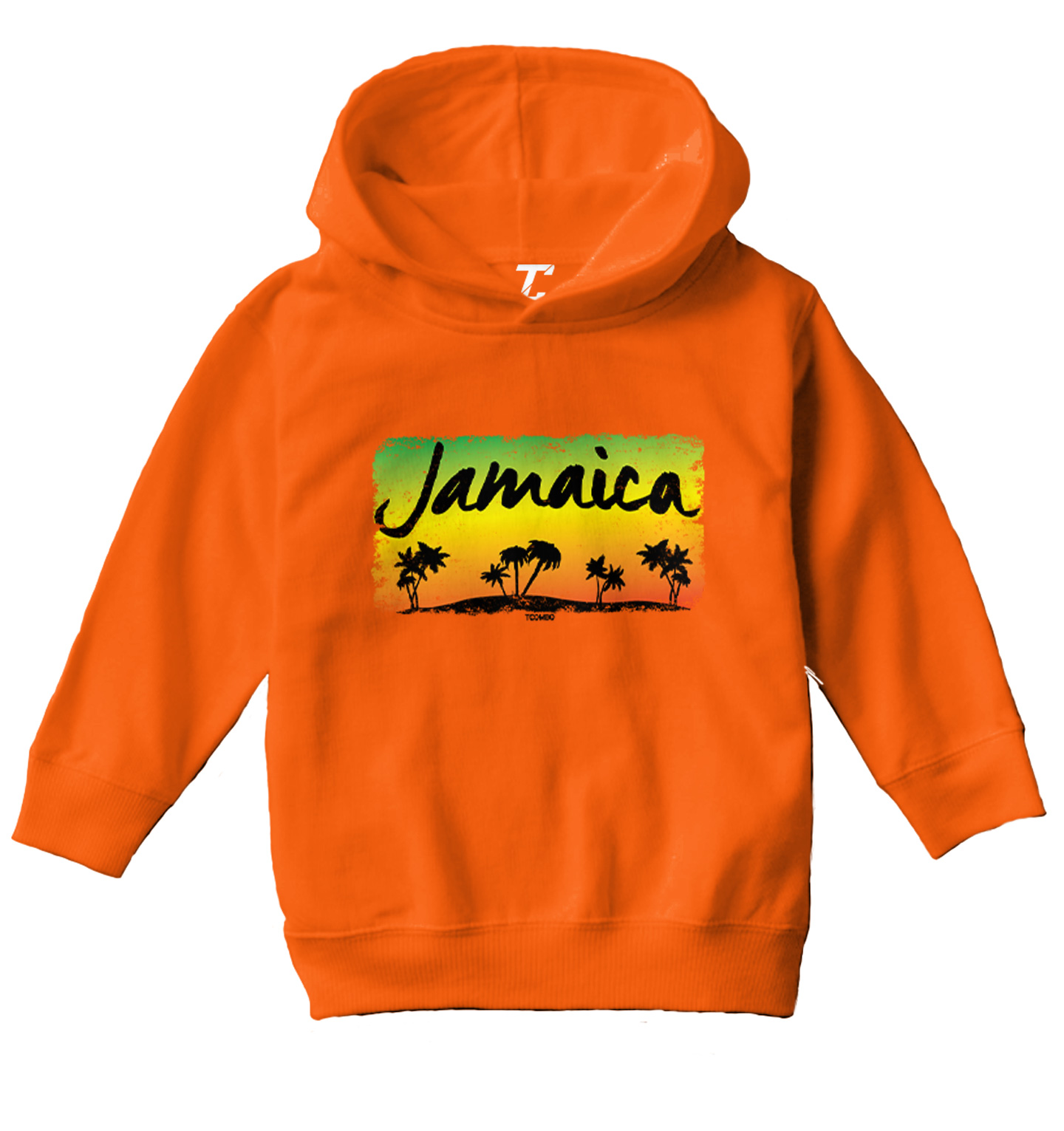 Jamaica Sunset - Jamaican Palm Trees Island Vacation Toddler/Youth Hoodie - Picture 8 of 12