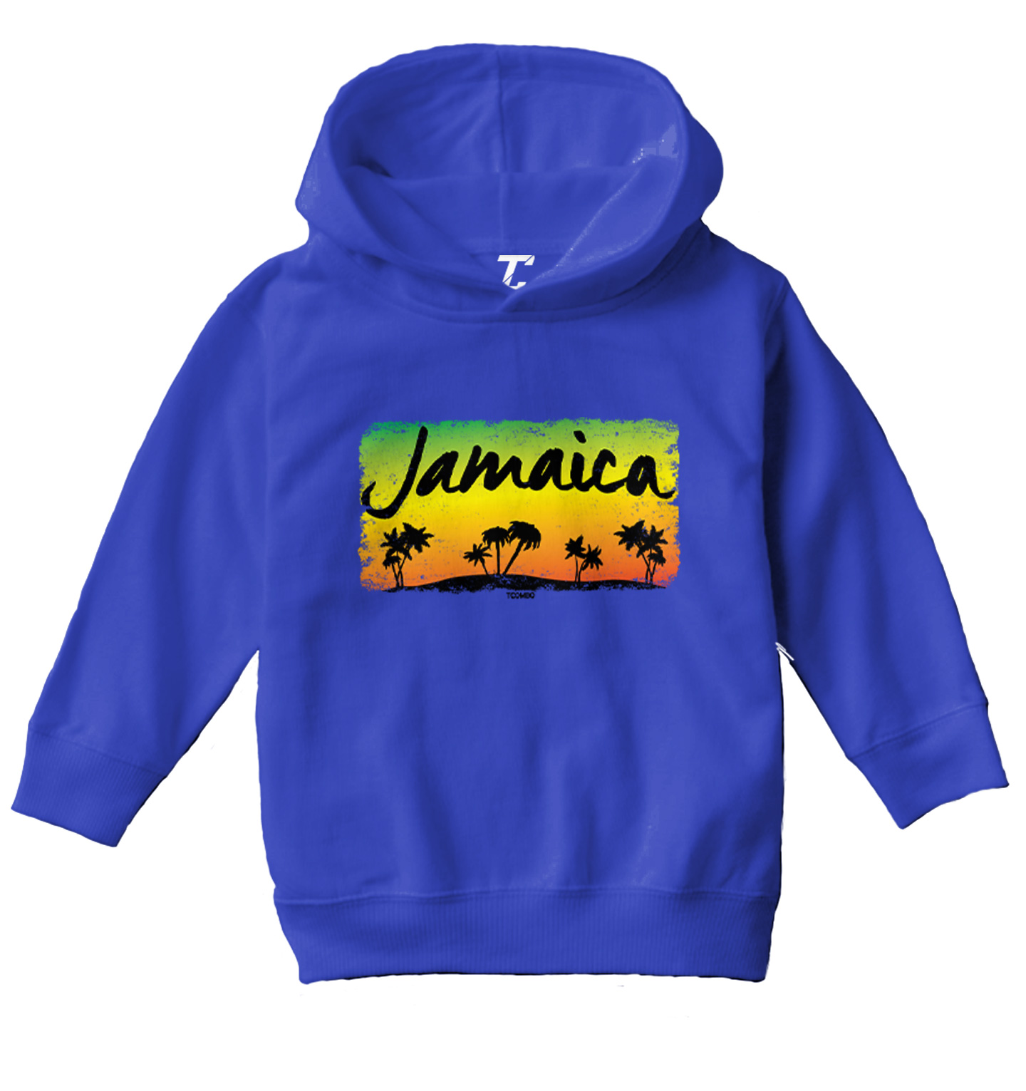 Jamaica Sunset - Jamaican Palm Trees Island Vacation Toddler/Youth Hoodie - Picture 11 of 12
