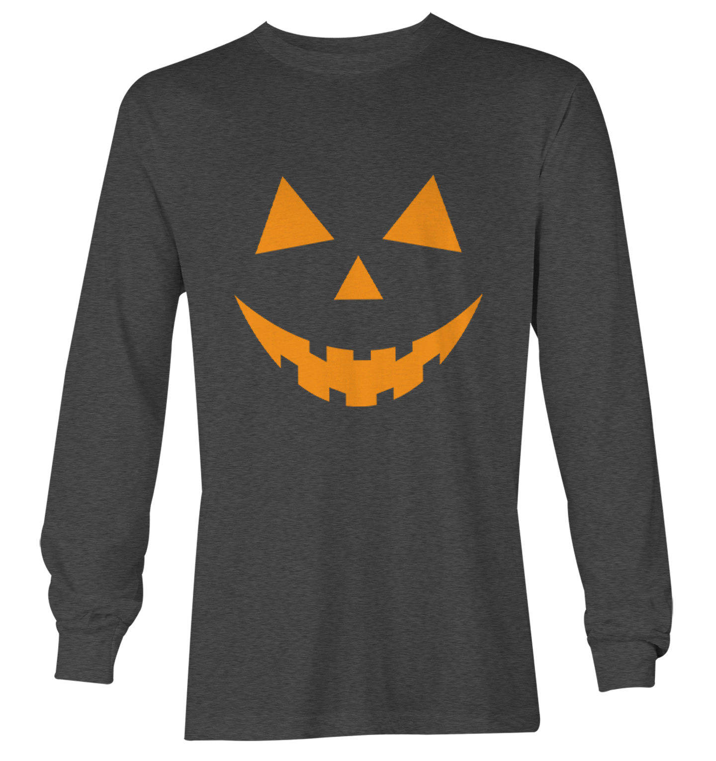Details about   Jack-o-Lantern Face Festive Halloween October Pumpkin Carving Youth Raglan Shirt 
