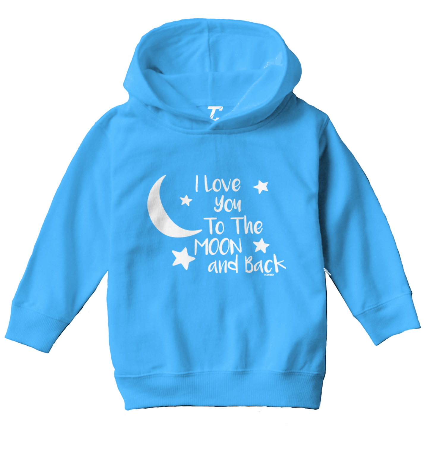 I Love You To The Moon And Back - Son Daughter Mom Dad Toddler/Youth Hoodie - Picture 12 of 12
