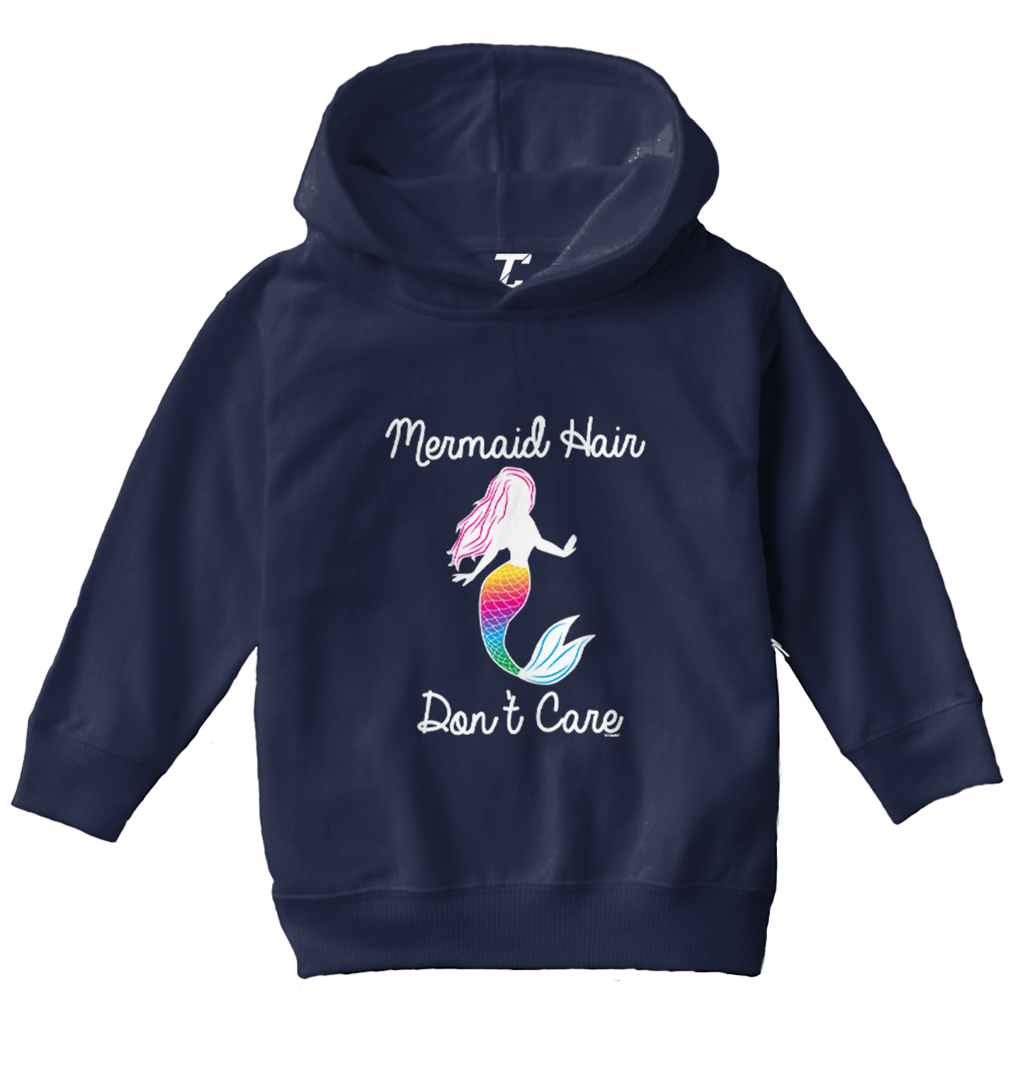 Mermaid Hair Don't Care - Mythical Creature Ocean Beach Toddler/Youth Hoodie - Picture 7 of 12