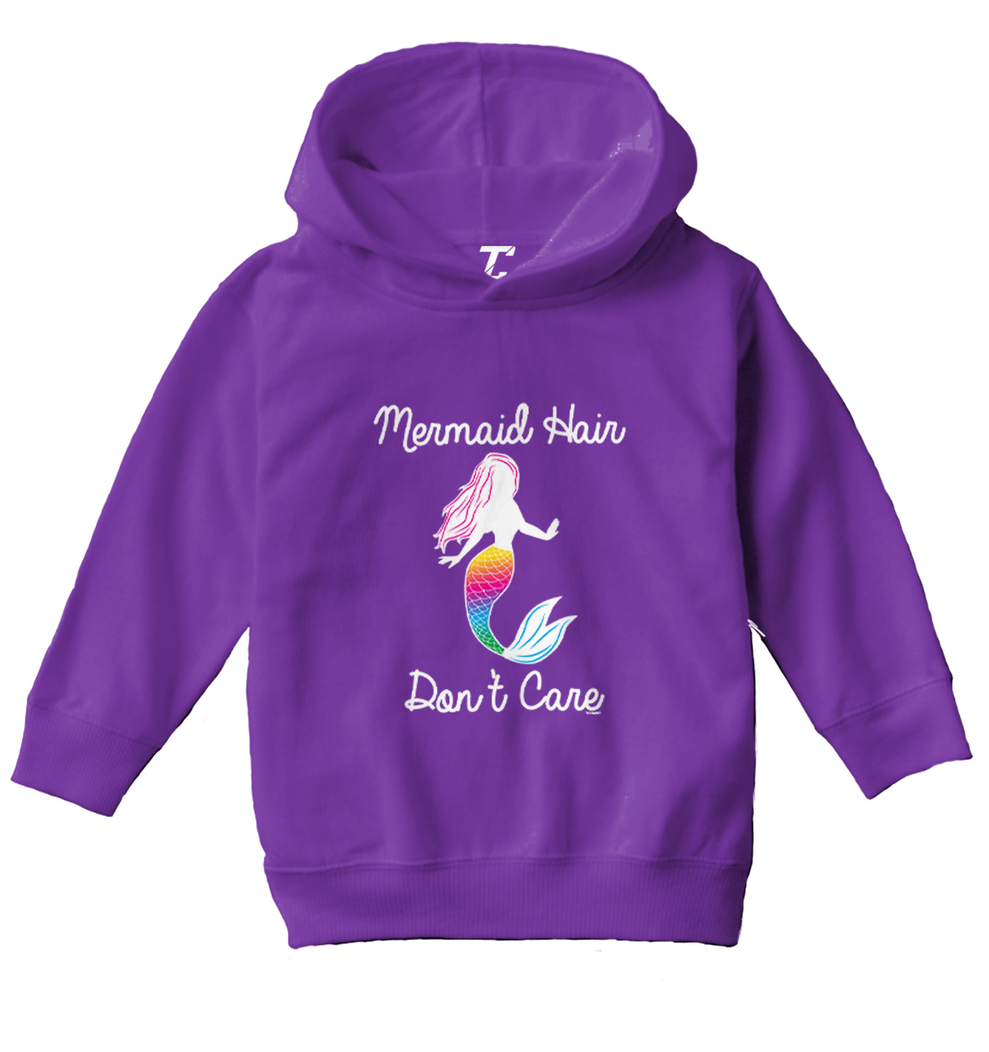 Mermaid Hair Don't Care - Mythical Creature Ocean Beach Toddler/Youth Hoodie - Picture 9 of 12